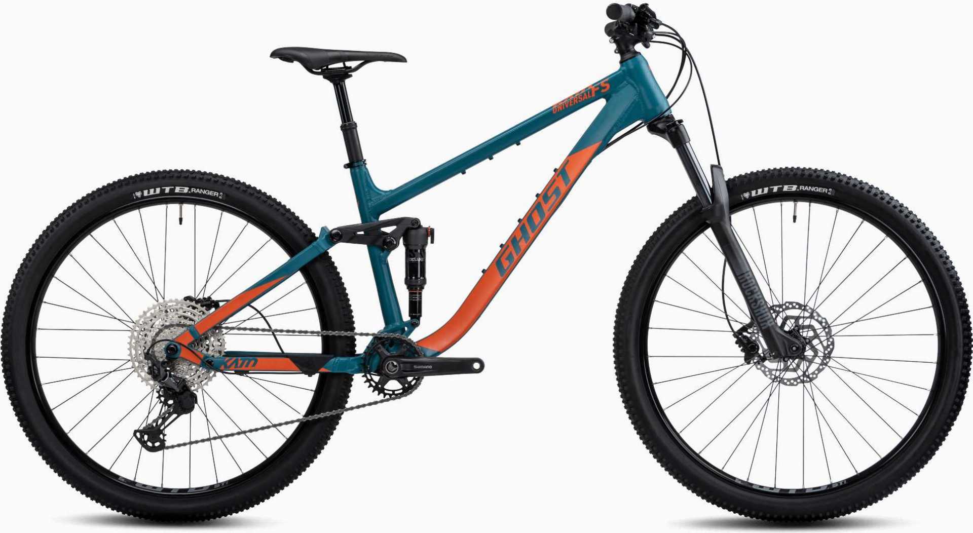 Ghost Kato FS Universal MTB-Fully blue green/monarch orange matt - XS