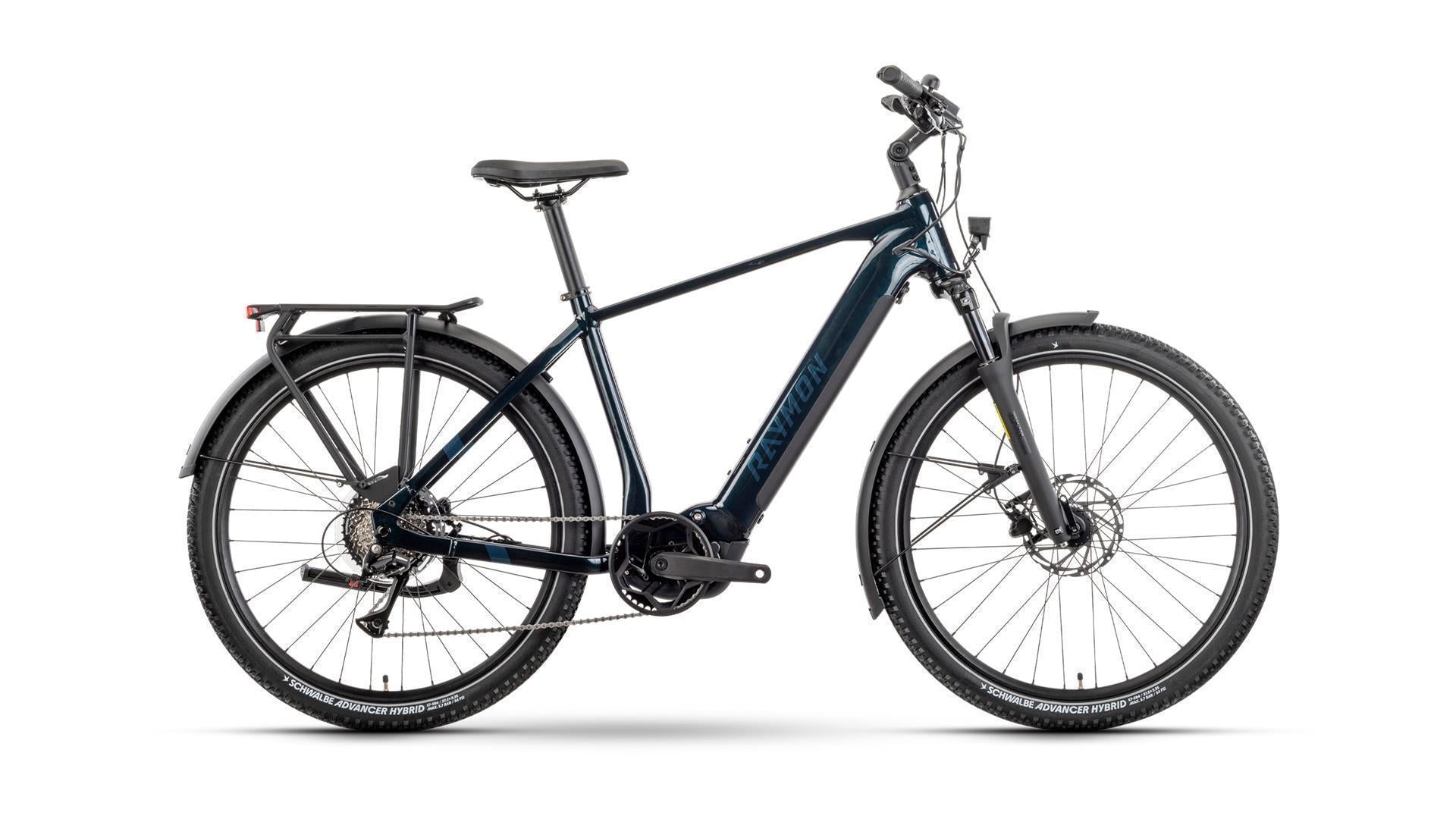 Raymon Tourray 630 Wh E-Bike Diamant 27,5" nebular blue/chrome - M