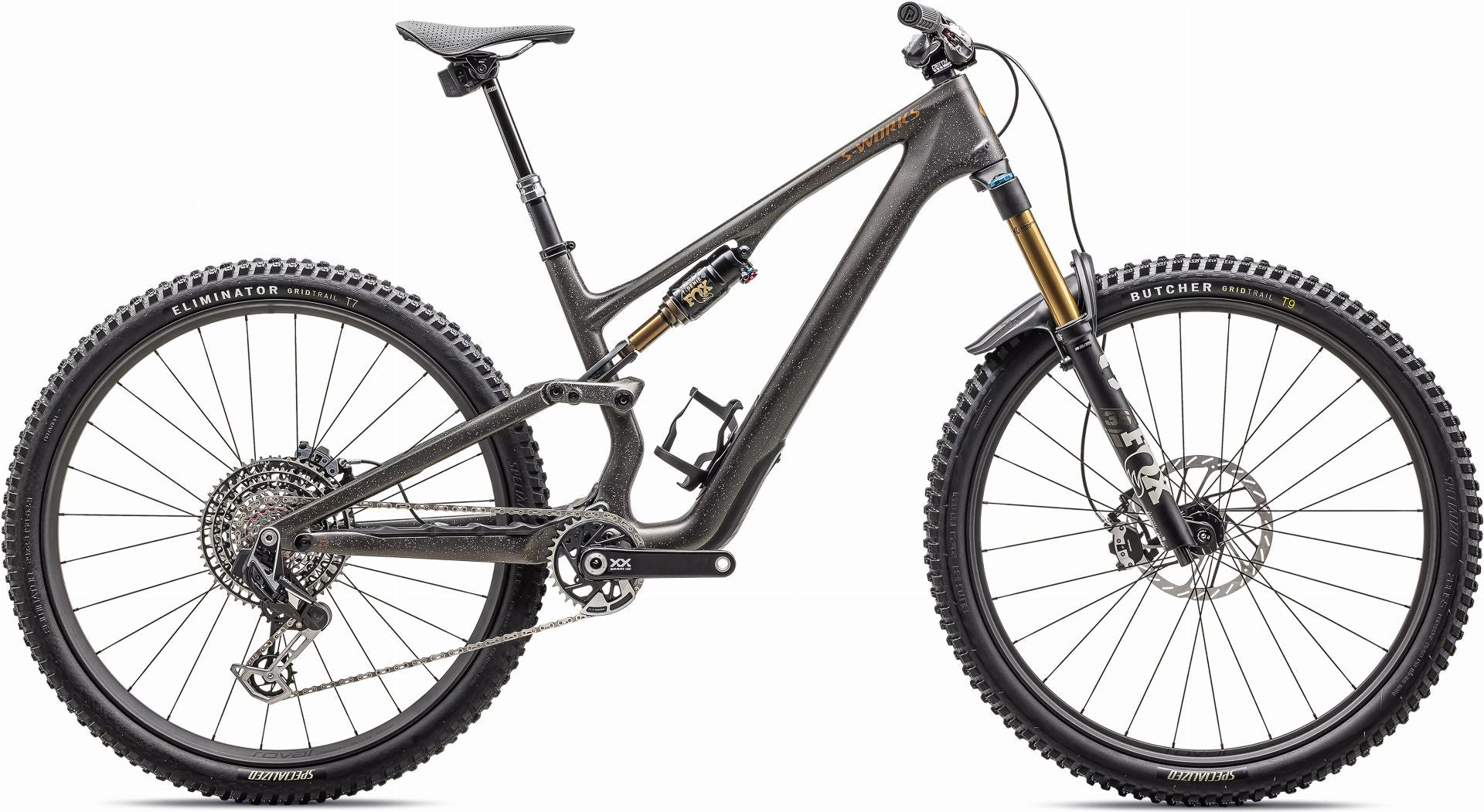 Specialized S-Works Stumpjumper 15 MTB-Fully Satin Gunmetal/Clay/White Mtn/Dove Grey/Gloss Bronze - S5
