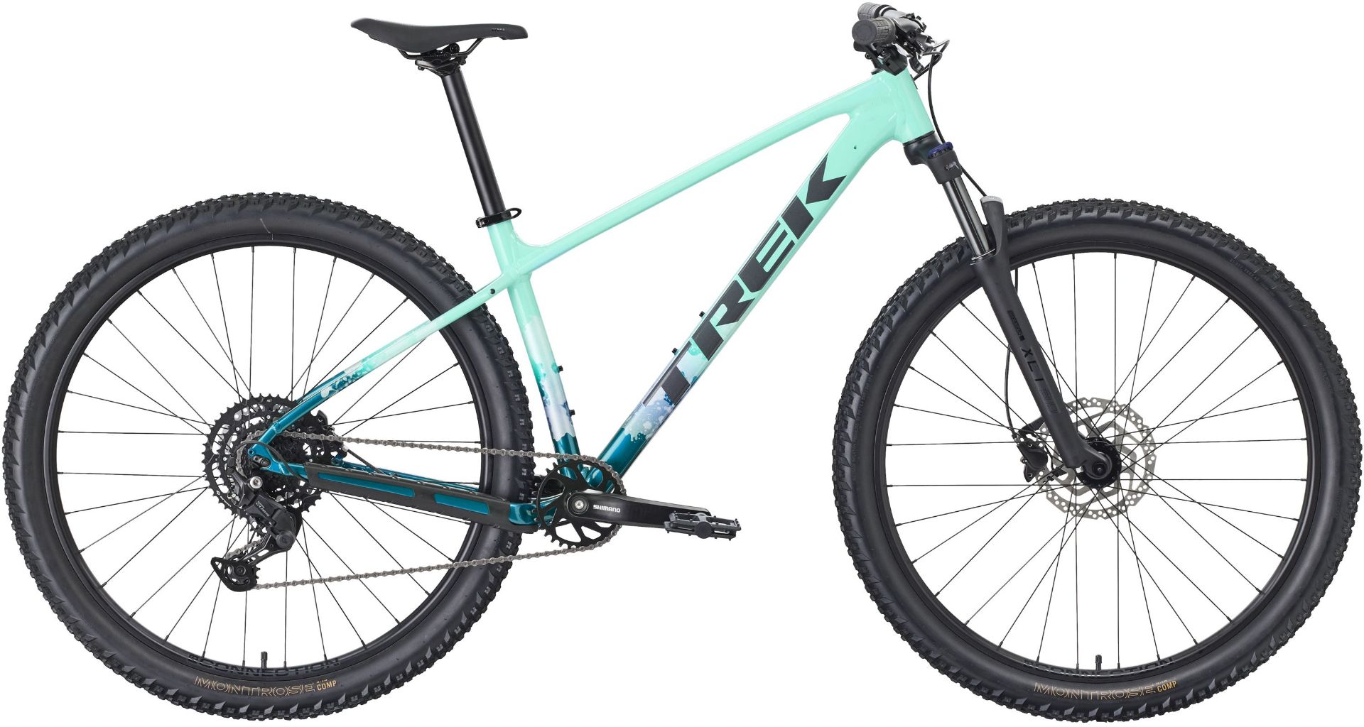 Trek Marlin 5 Gen 3 MTB-Hardtail Diamant miami green/dark aquatic fade - XS