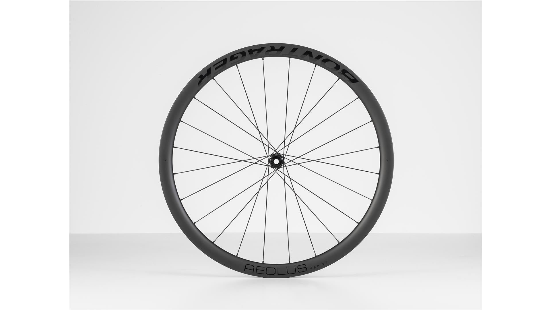Bontrager Aeolus Pro 37 TLR Disc Carbon VR/HR 28" black - Vorderrad