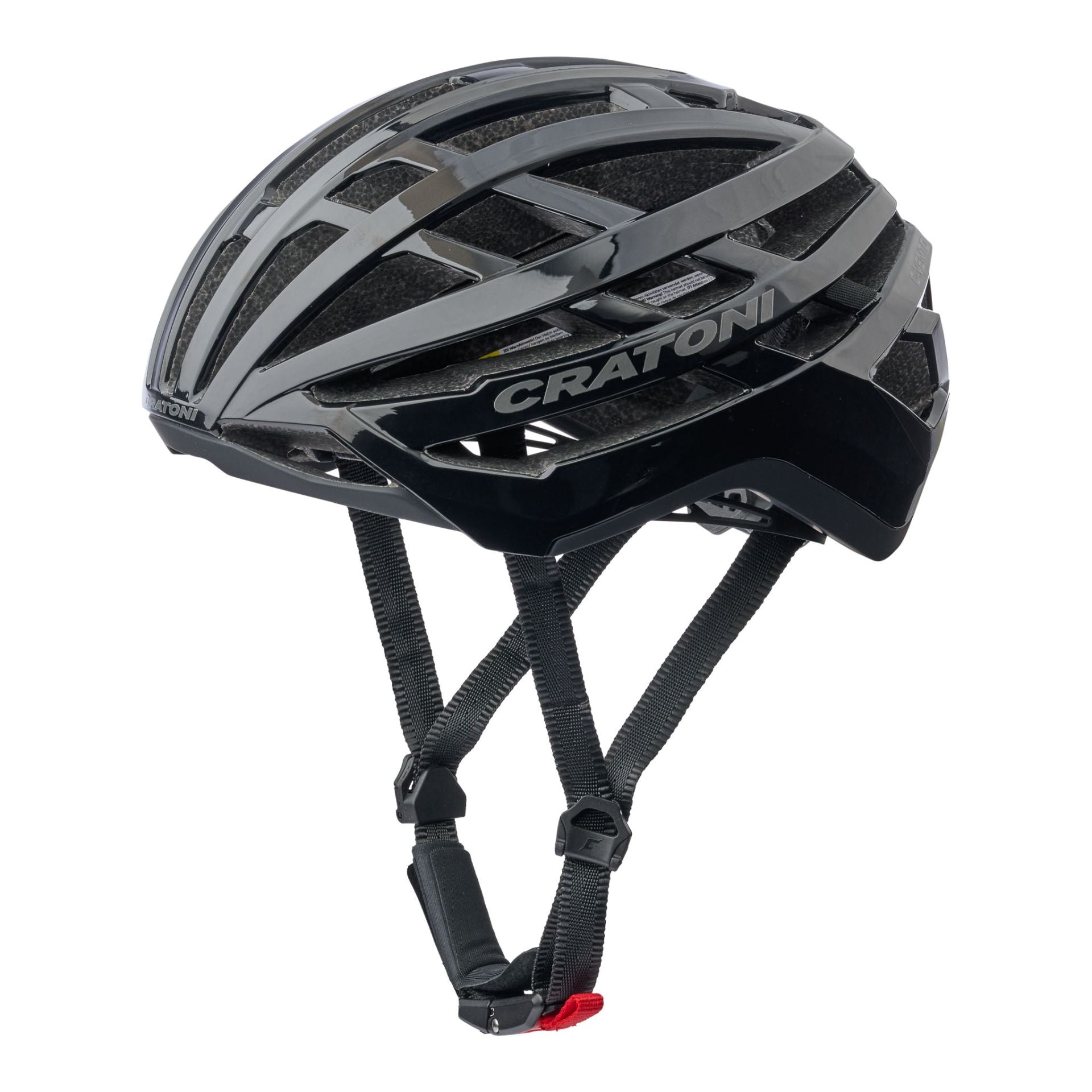 Cratoni C-Vento Rennrad-Helm black glossy-matt - M/L (56-60 cm)