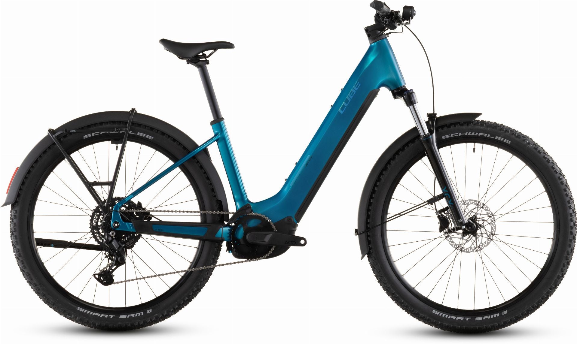 Cube Reaction Hybrid Performance FE 600 Wh E-Bike Hardtail Easy Entry 27,5" electricblue ́n ́dazzle - XL