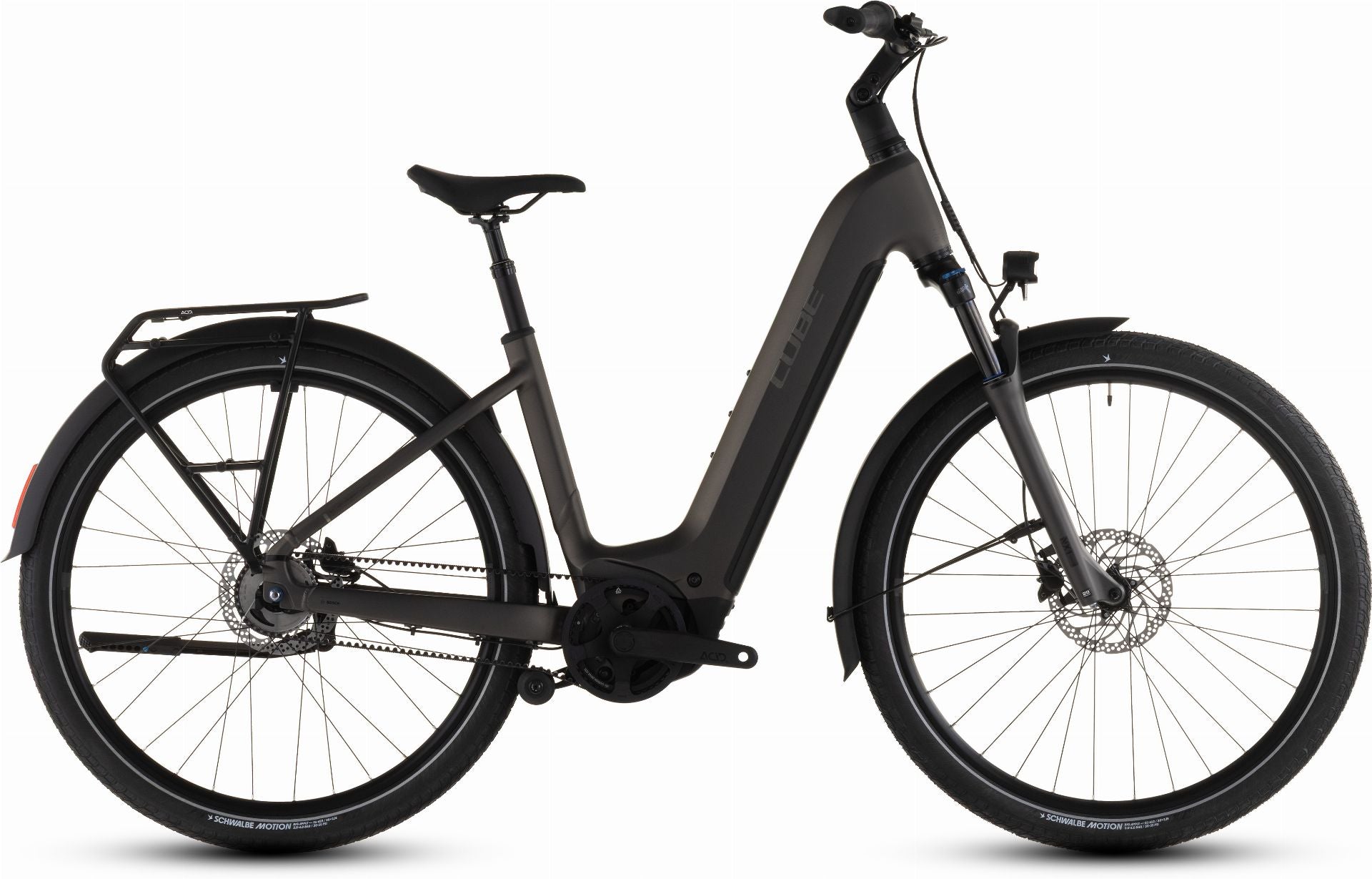 Cube Touring Hybrid Comfort SLX 800 Wh E-Bike Easy Entry 28" charcoal ́n ́chrome - 54 cm