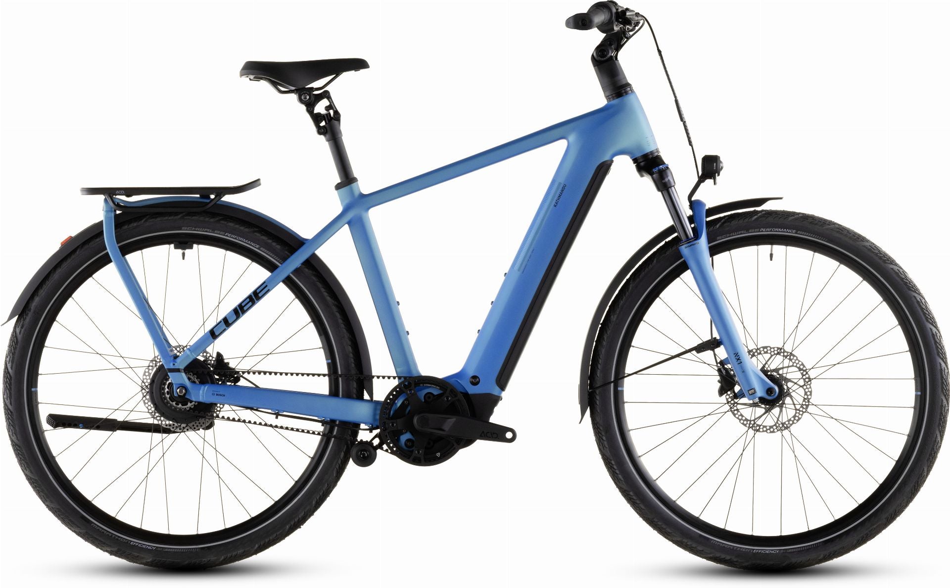 Cube Kathmandu Hybrid Comfort Pro 800 Wh E-Bike Diamant 28" azure ́n ́black - 50 cm