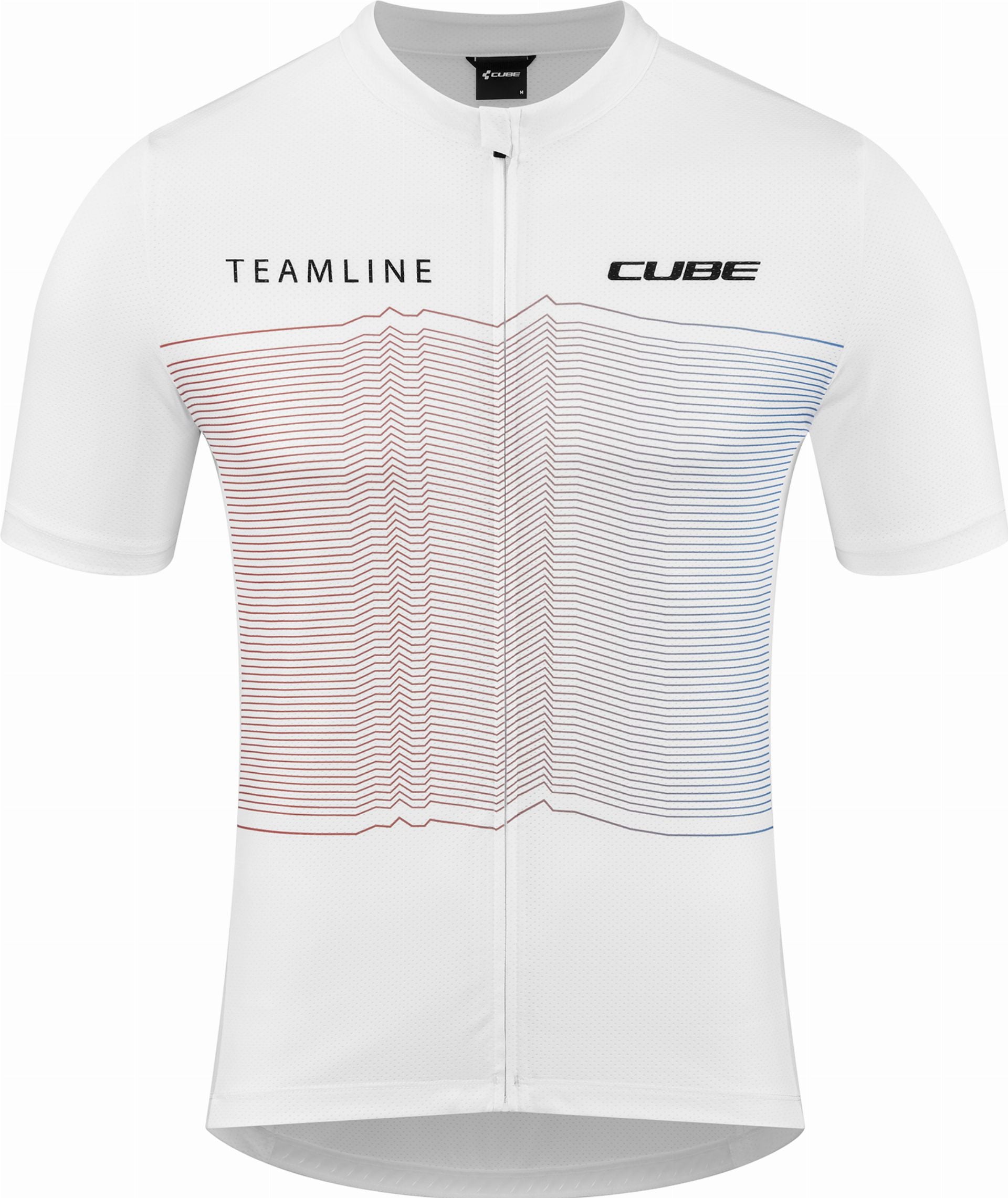 Cube Teamline Trikot CMPT Kurzarm white - L