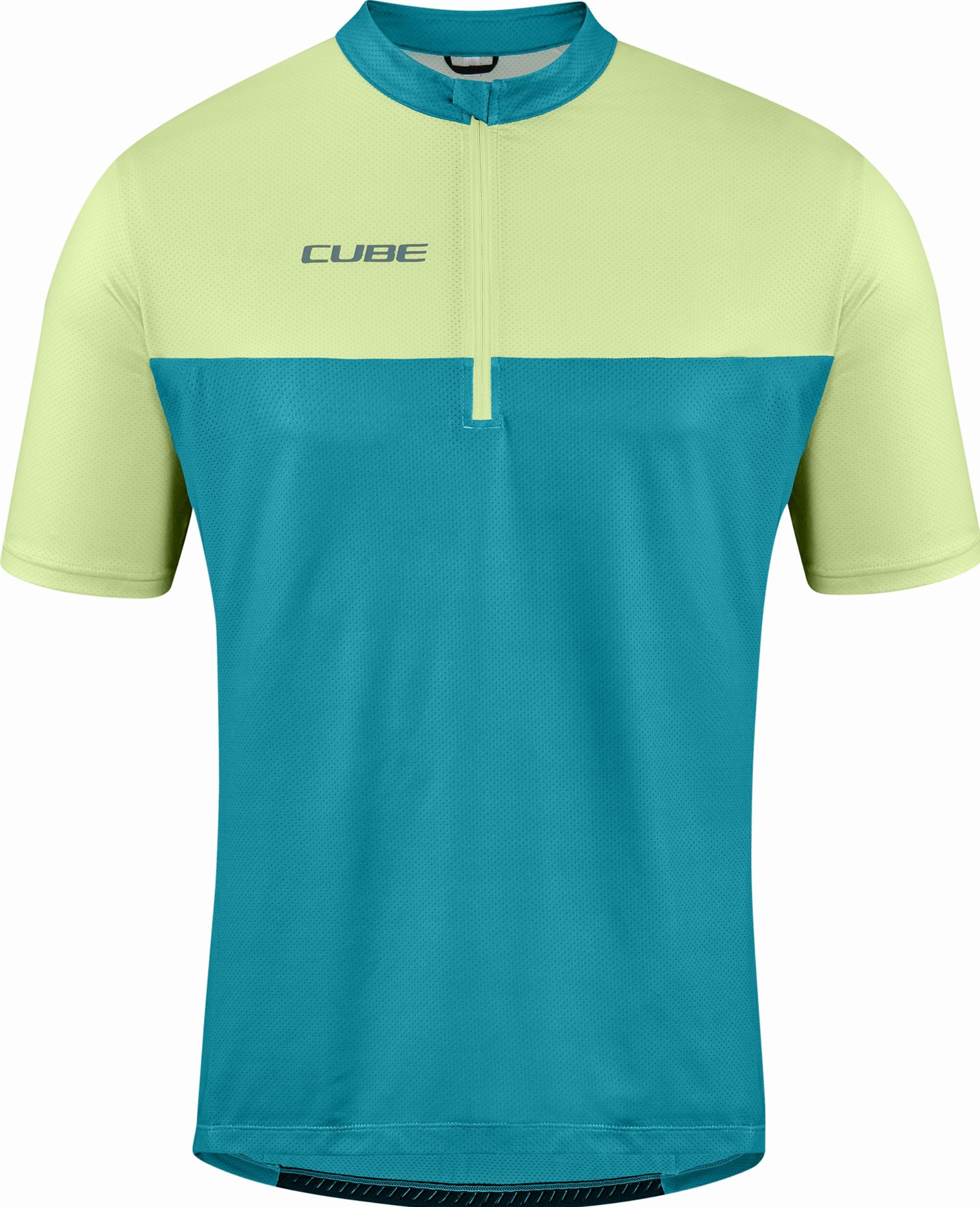 Cube ATX Trikot Half Zip CMPT Kurzarm green ́n ́lime - XXL