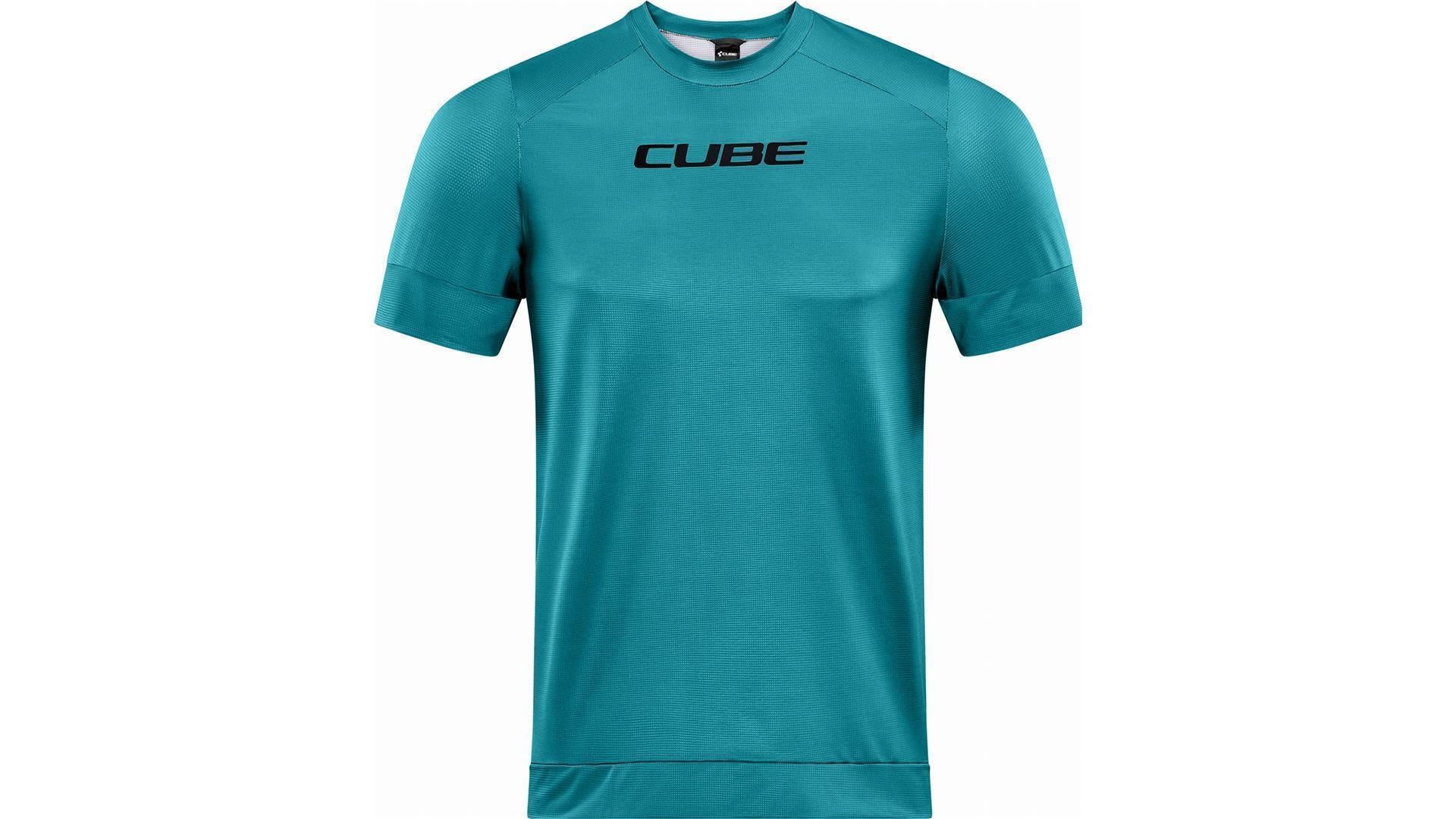 Cube ATX Rundhalstrikot Kurzarm light blue - L