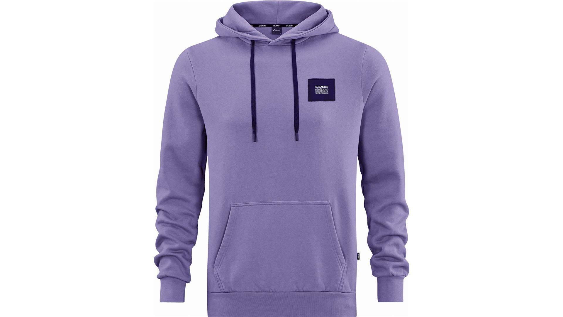 Cube Organic Hoodie violet - XS