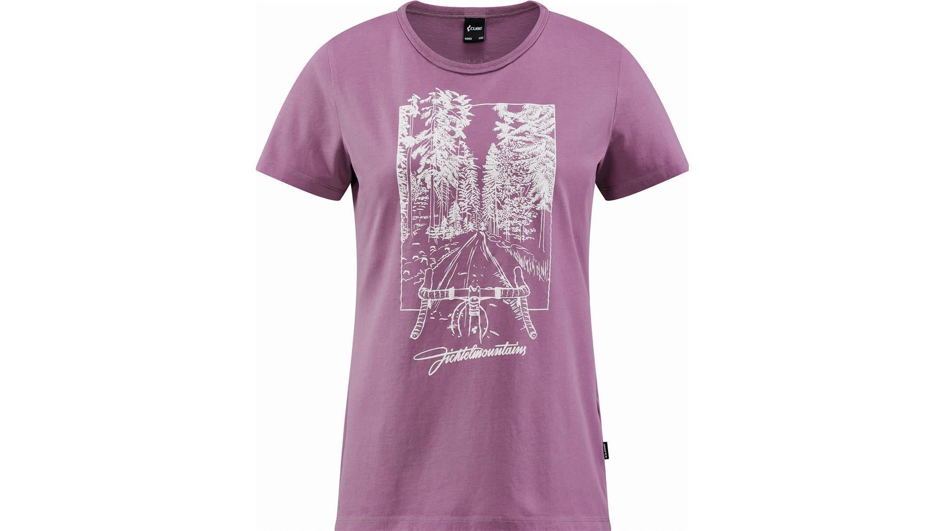 Cube Organic WS T-Shirt Fichtelmountains berry - S (36)