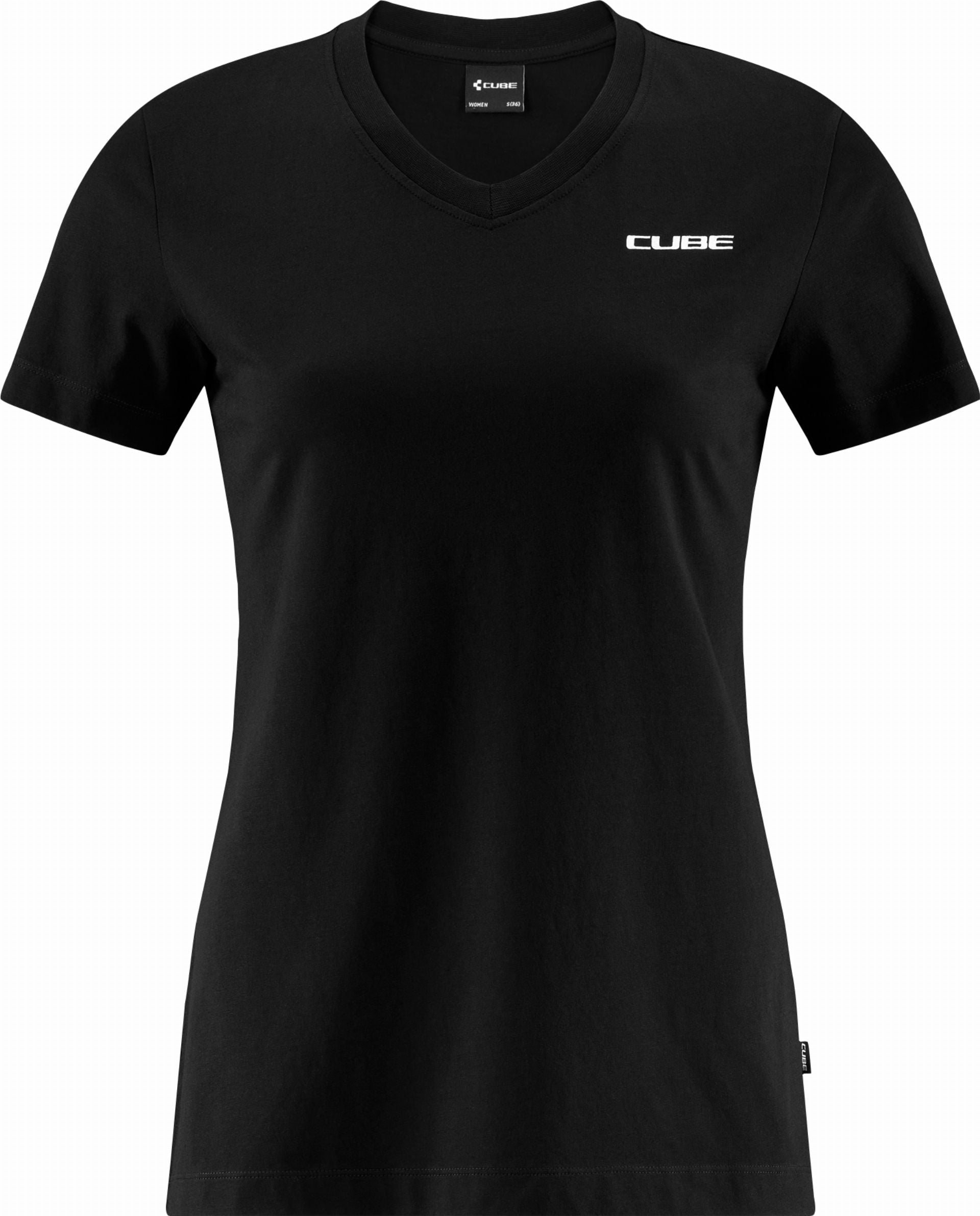 Cube Organic WS T-Shirt V-Neck black - S (36)