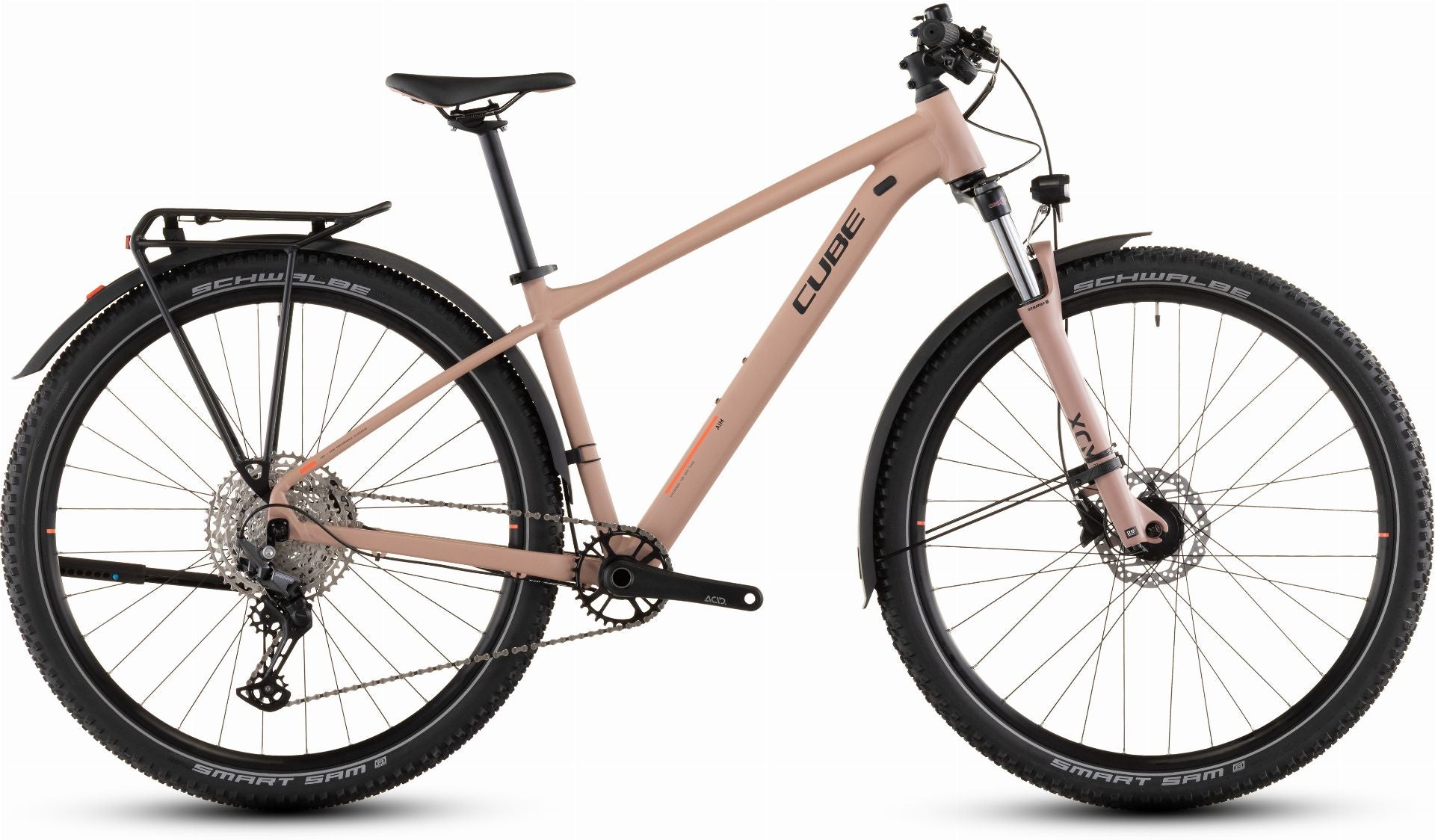 Cube Aim SLX FE MTB-Hardtail Diamant blushrose ́n ́black - M