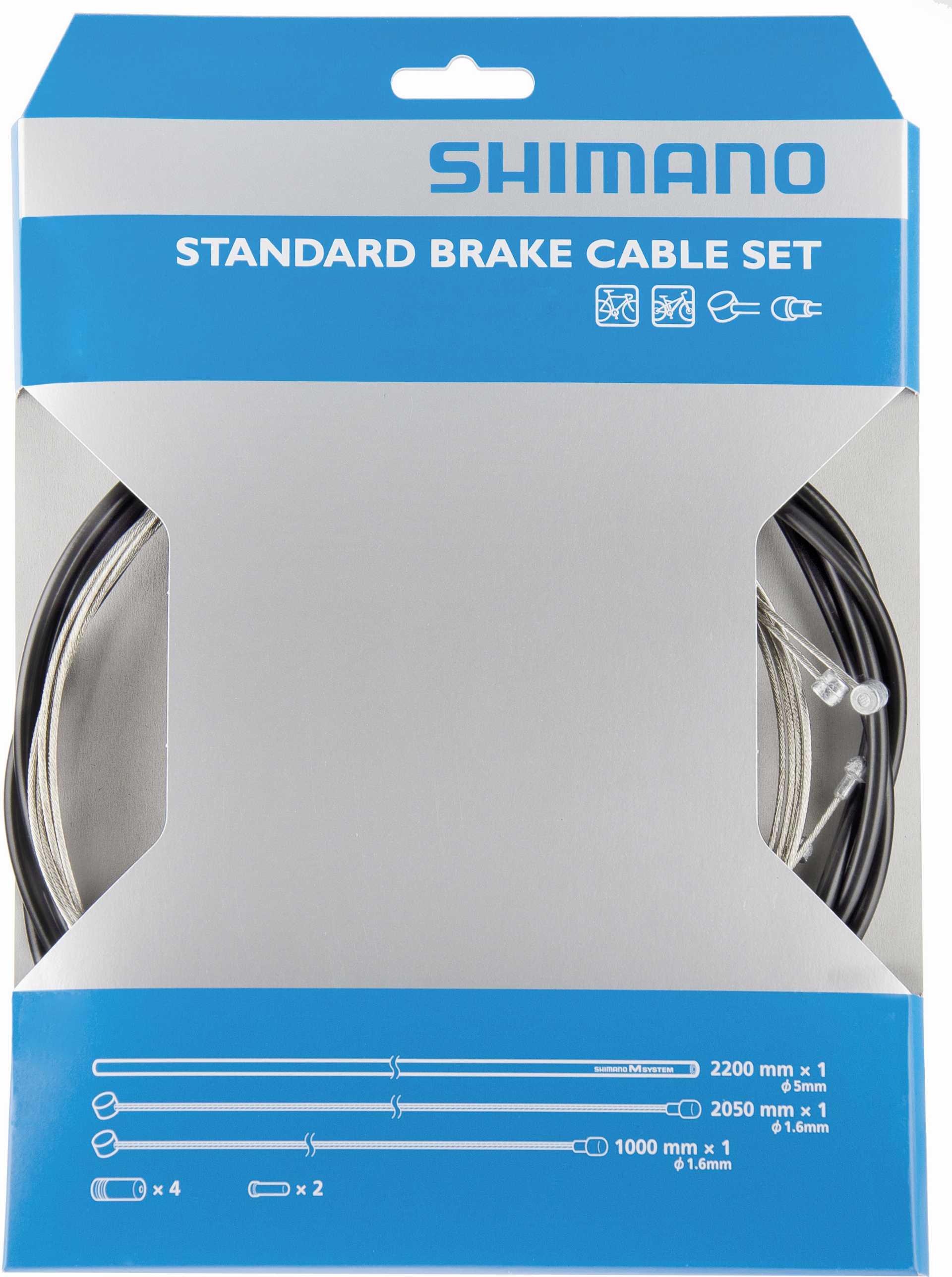 Shimano Road/MTB Stahl Bremszugset