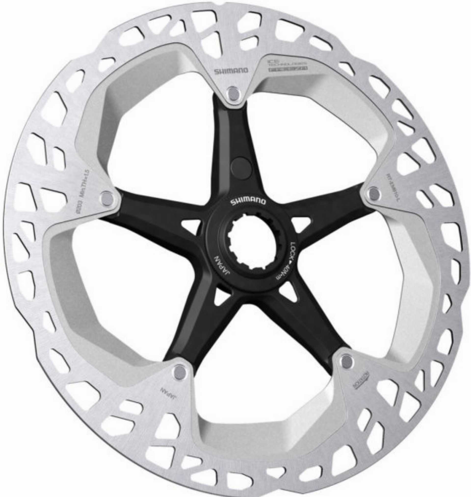 Shimano BREMSSCHEIBE RT-EM810 203MM MIT LOCK RING AU›ENVERZAHNUNG