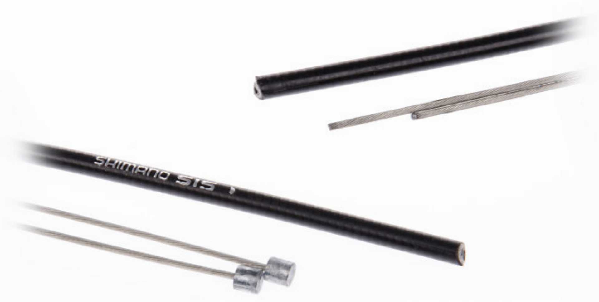 Shimano Schaltzug-Set Road Stahl, Stahl, 2x 2.100 mm, SIS-SP40, 1.700 mm, Schwarz, 1 Set