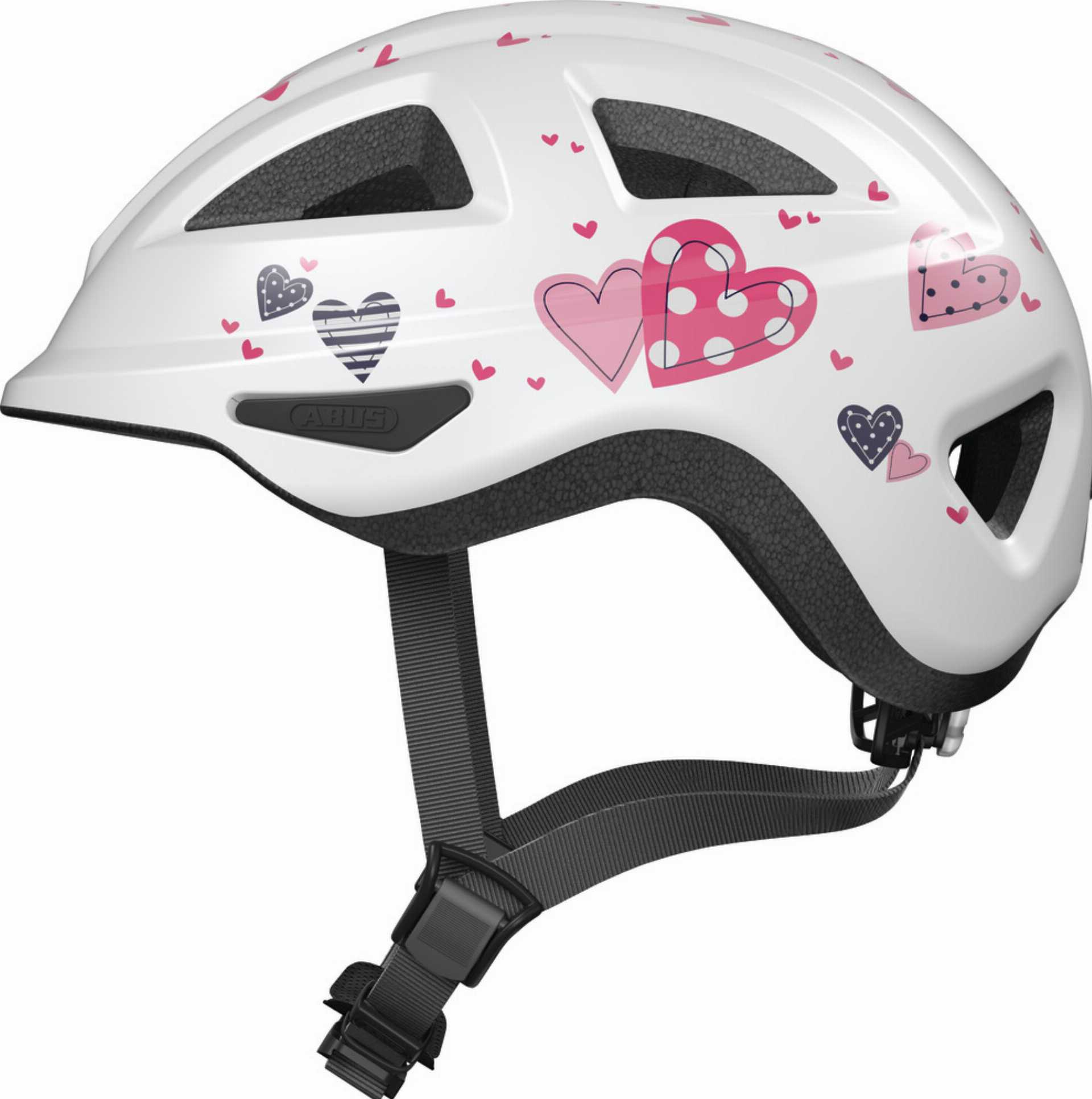 Abus Anuky 2.0 ACE Kinder-Helm white heart - M (52-57 cm)