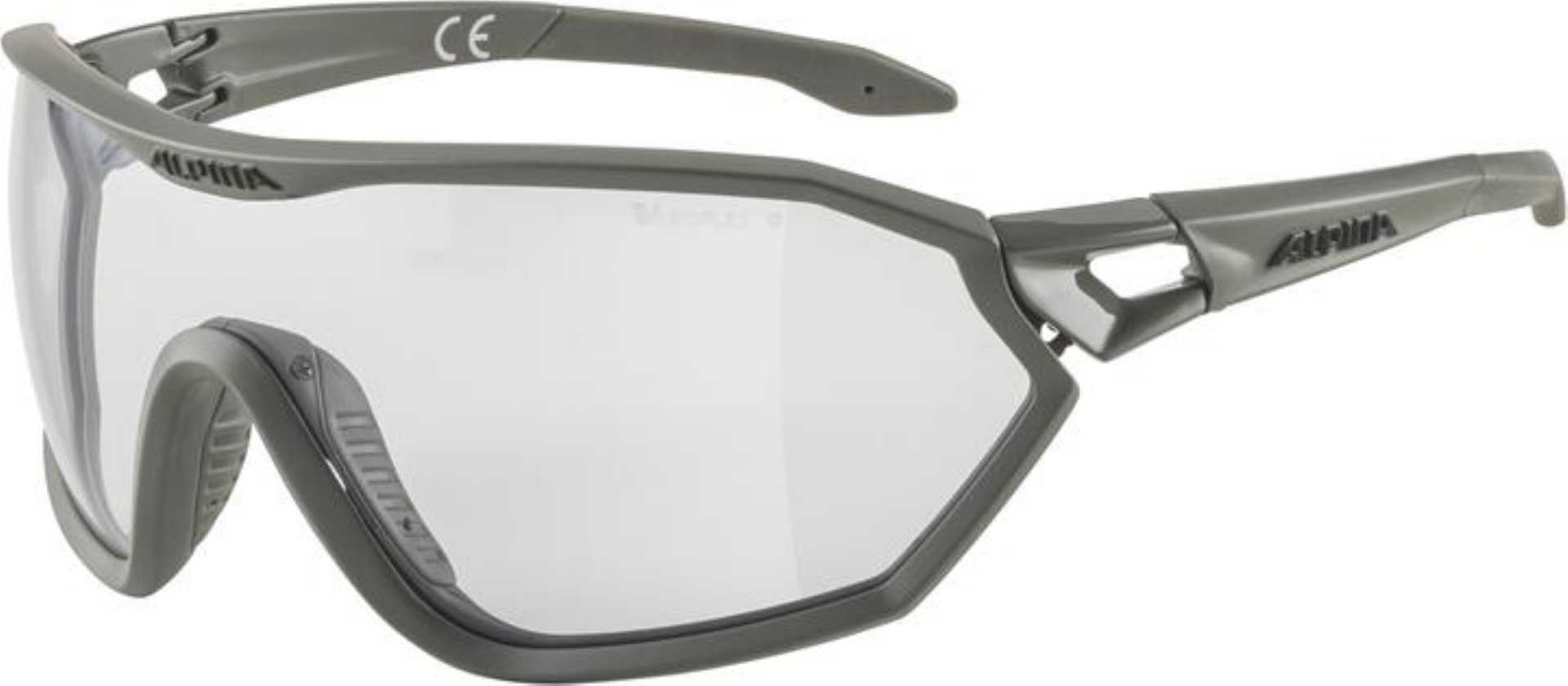 Alpina S-Way V Sportbrille moon-grey matt/varioflex black