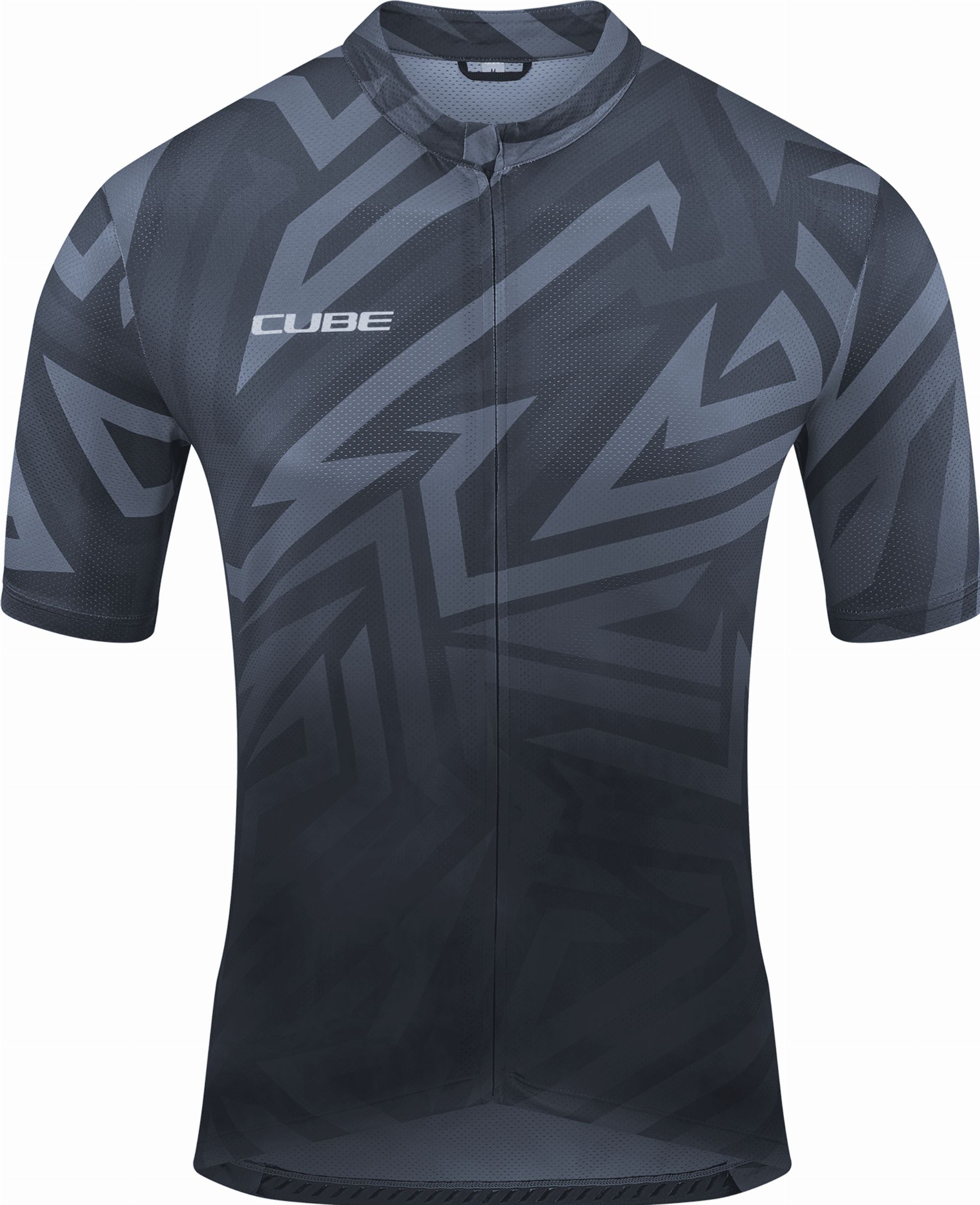 Cube ATX Trikot Full Zip CMPT Kurzarm black ́n ́grey - S