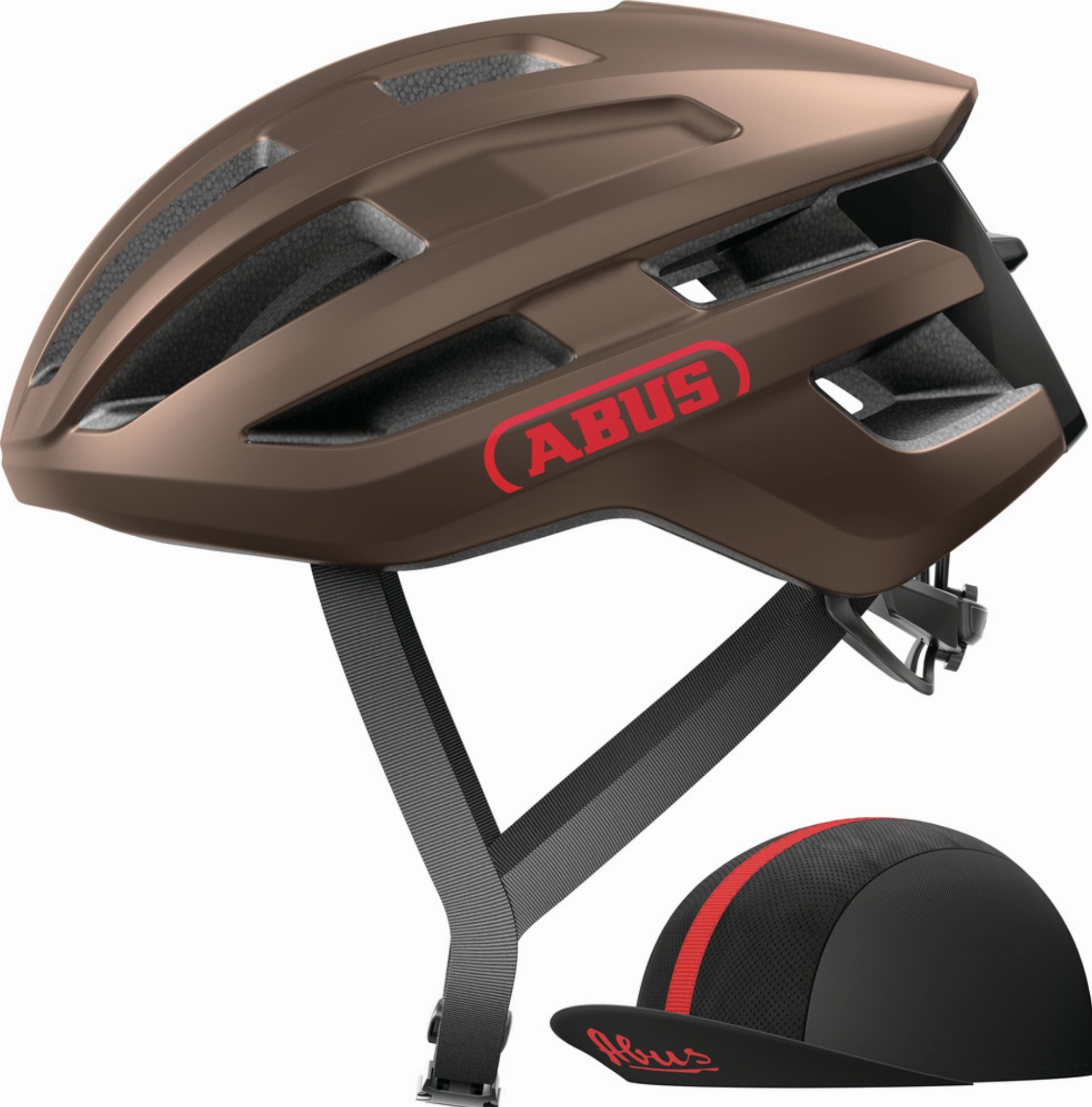 Abus PowerDome Ace Rennrad-Helm metallic copper - L (57-61 cm)