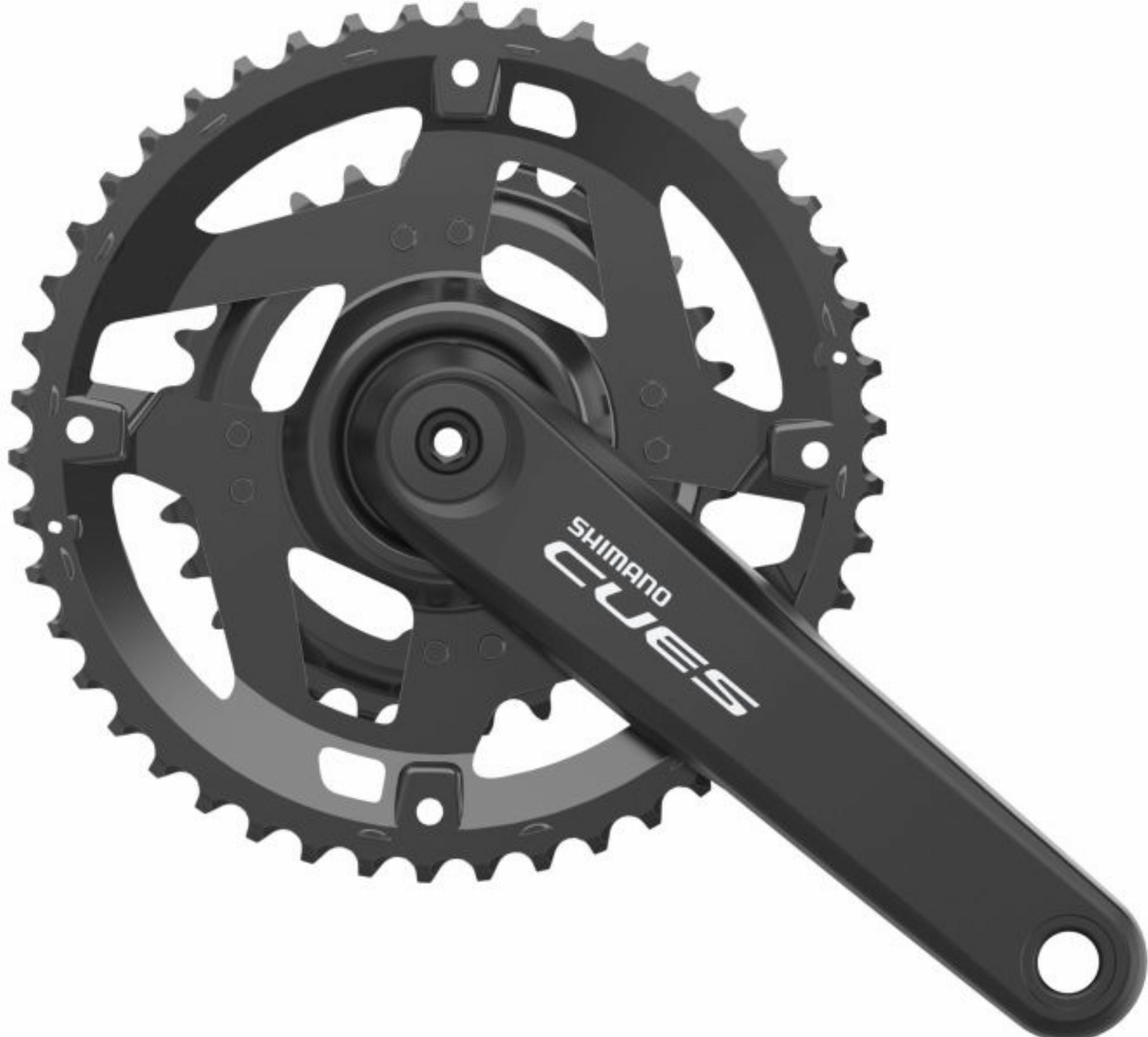 Shimano FC-U4010 Cues Kurbelgarnitur 2x9/10-fach 46-30 Zähne schwarz - 175 mm