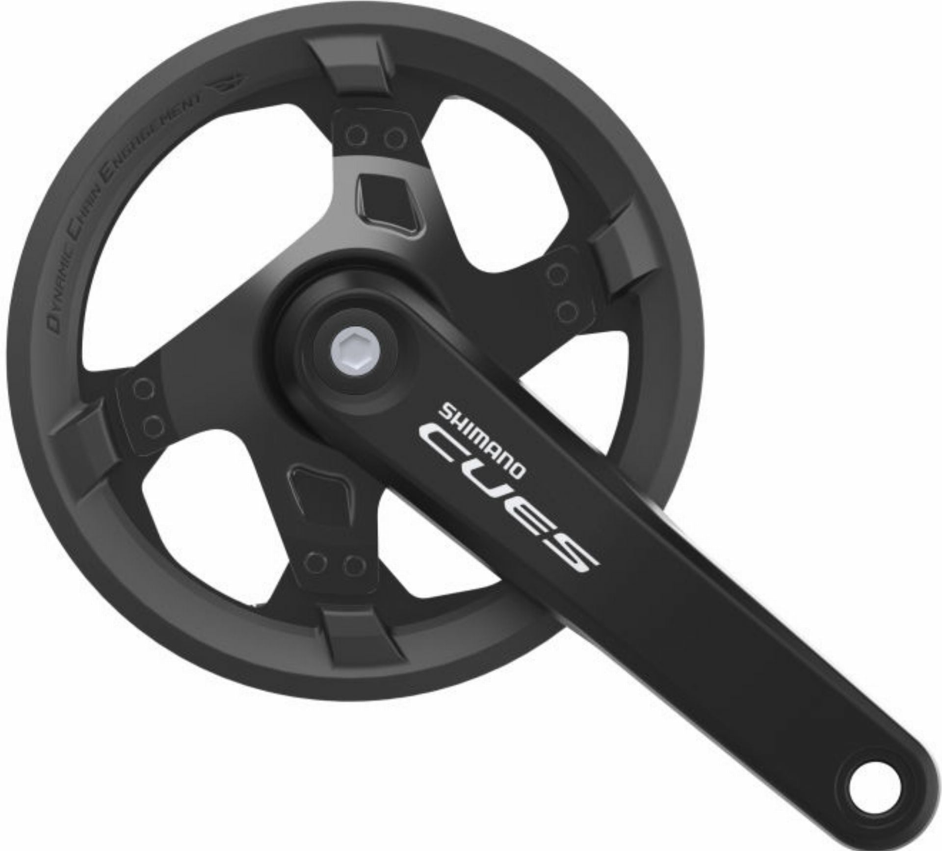 Shimano FC-U4000 Cues Kurbelgarnitur 9/10/11-fach mit Kettenschutzring, 40 Zähne schwarz - 175 mm