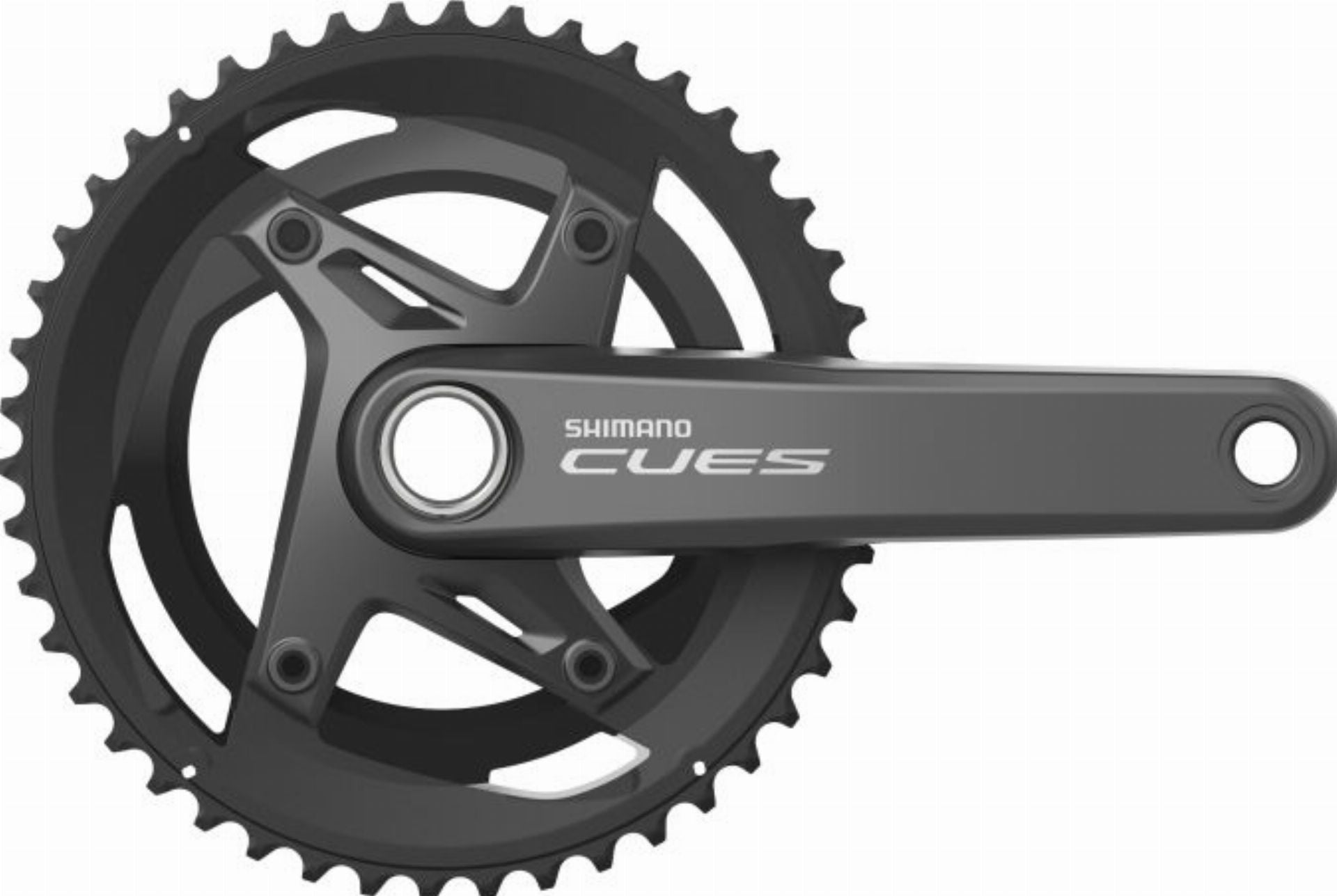 Shimano FC-U6010 Cues Kurbelgarnitur 2x11-fach ohne Kettenschutzring, 46-32 Zähne schwarz - 175 mm