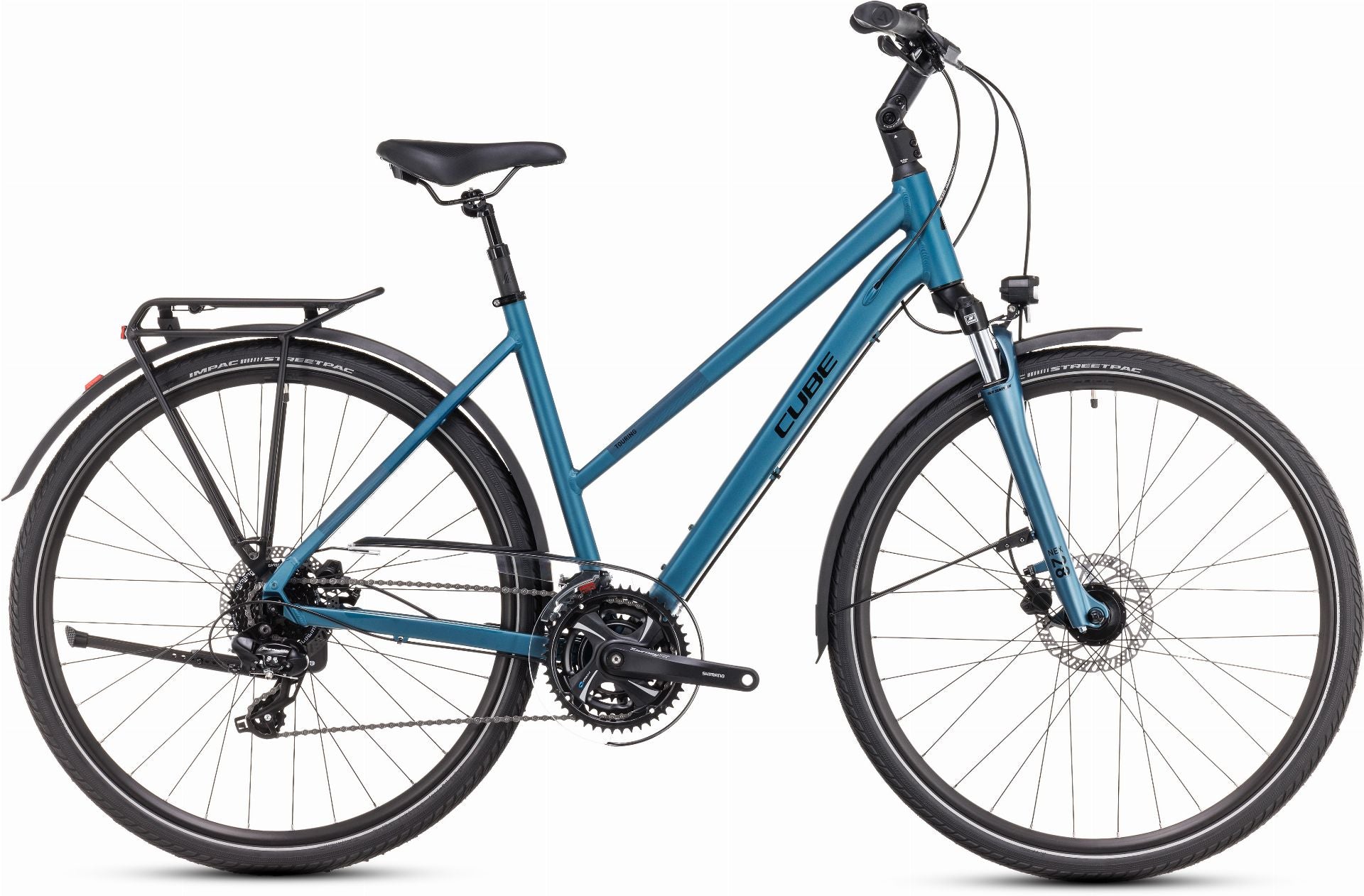 Cube Touring One Trekkingrad Trapeze 28" metalpetrol ́n ́green - 46 cm/XS