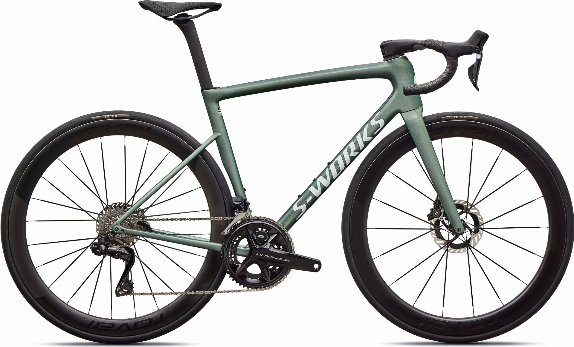 Specialized S-Works Tarmac SL8 DI2 Rennrad Diamant 28" Gloss Premium Fjord Metallic/White Metallic Silver - 61 cm