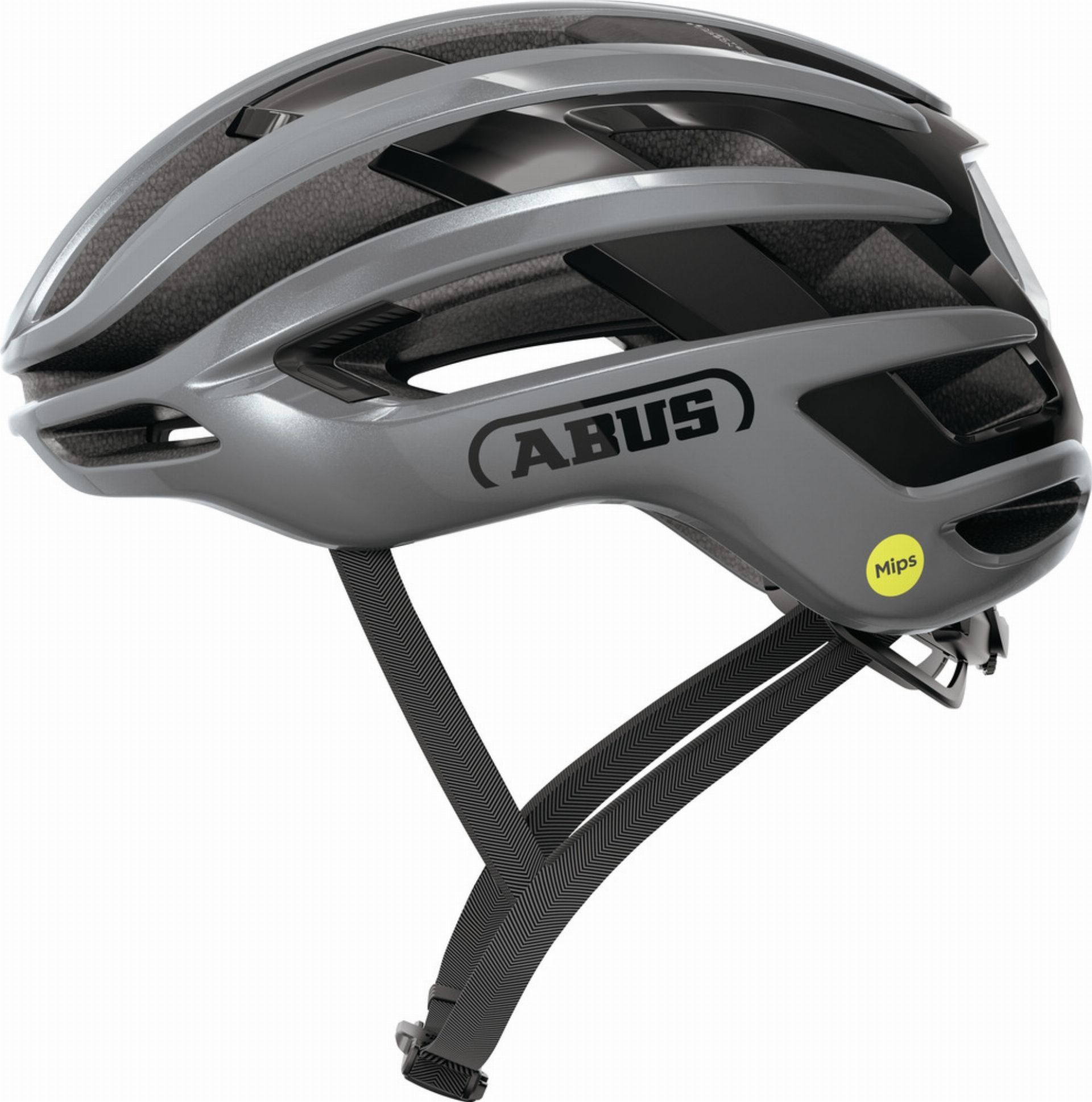Abus AirBreaker 2.0 Mips Rennrad-Helm graphite silver - M (54-58 cm)