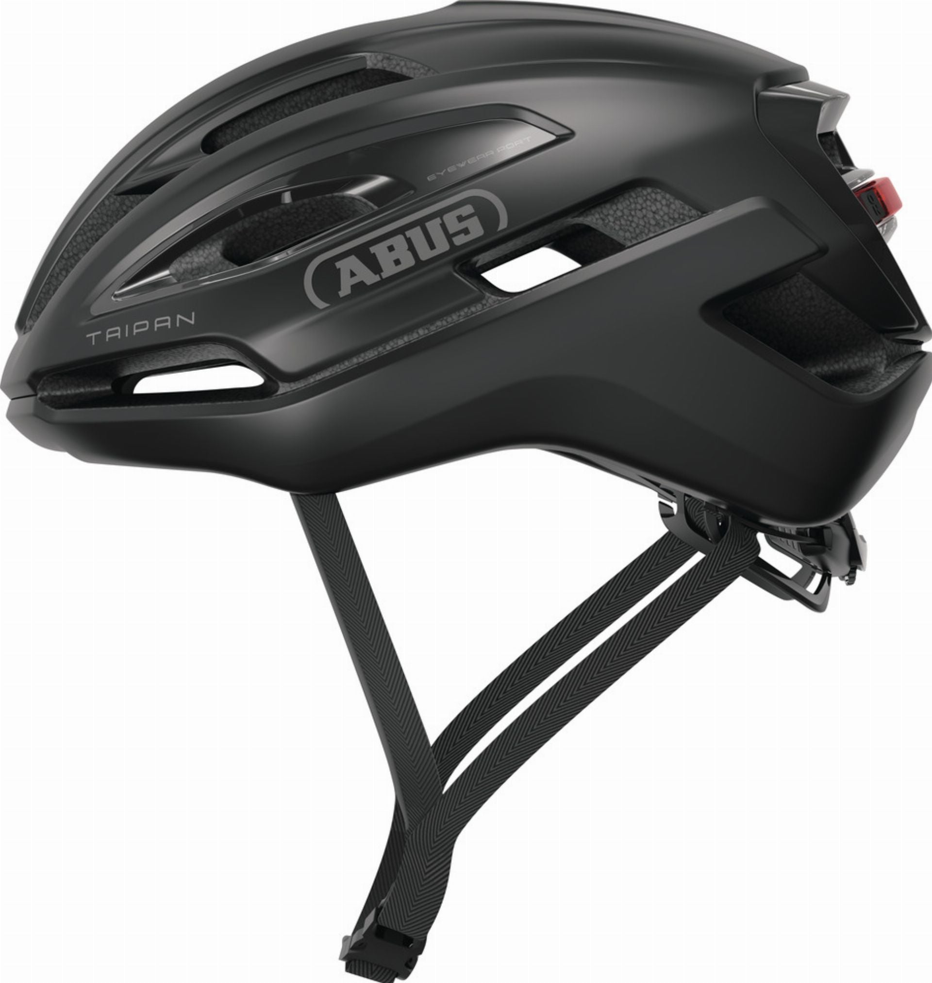 Abus Taipan LED Rennrad-Helm velvet black - M (54-58 cm)