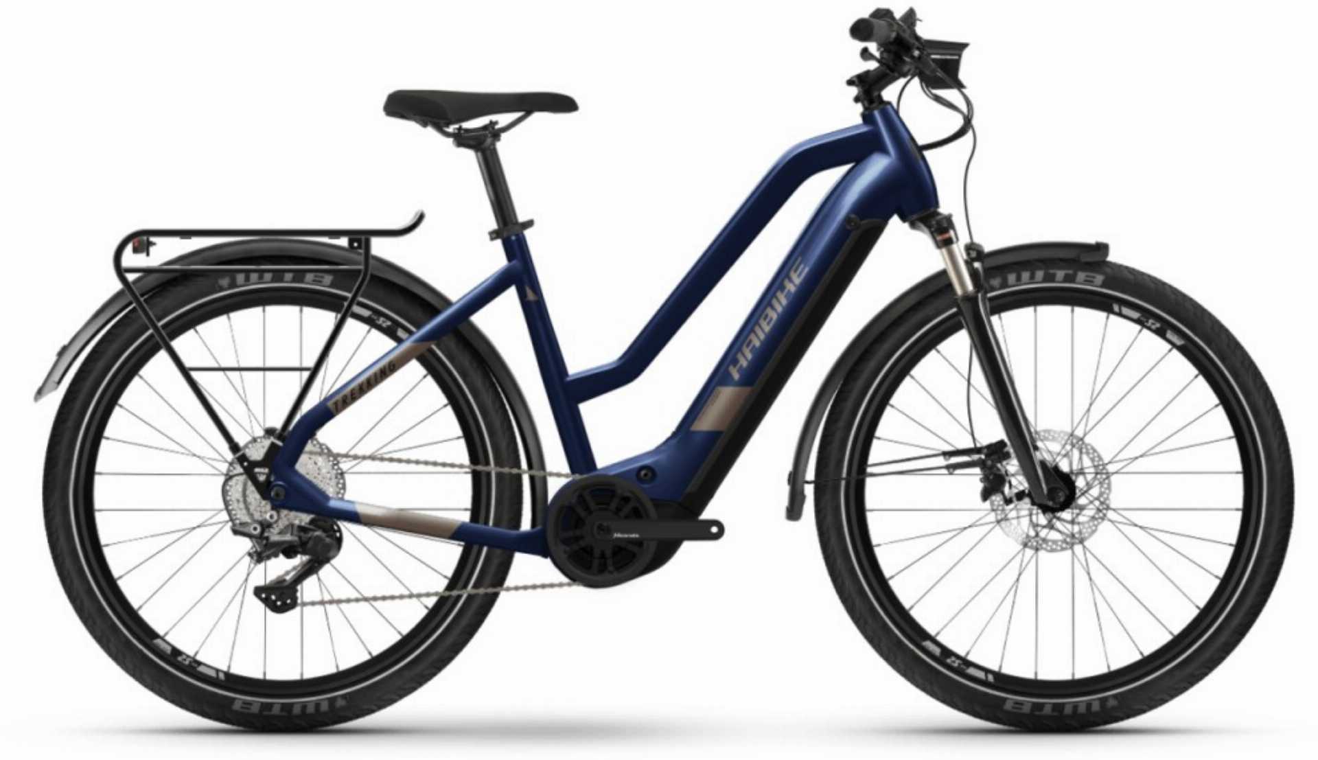 Haibike Trekking 7 630 Wh E-Bike Trapez 27,5" blue/sand - M/48