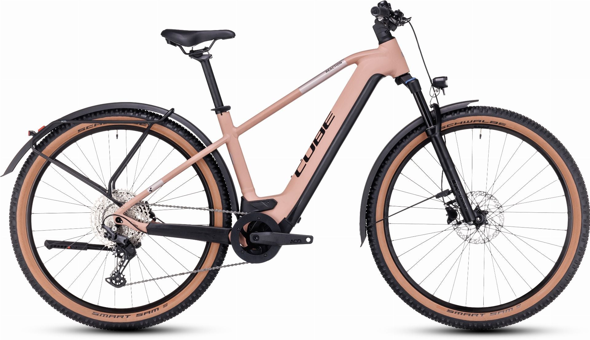 Cube Reaction Hybrid Pro 750 Wh Allroad E-Bike Hardtail Diamant blushrose ́n ́silver - 21"/XL