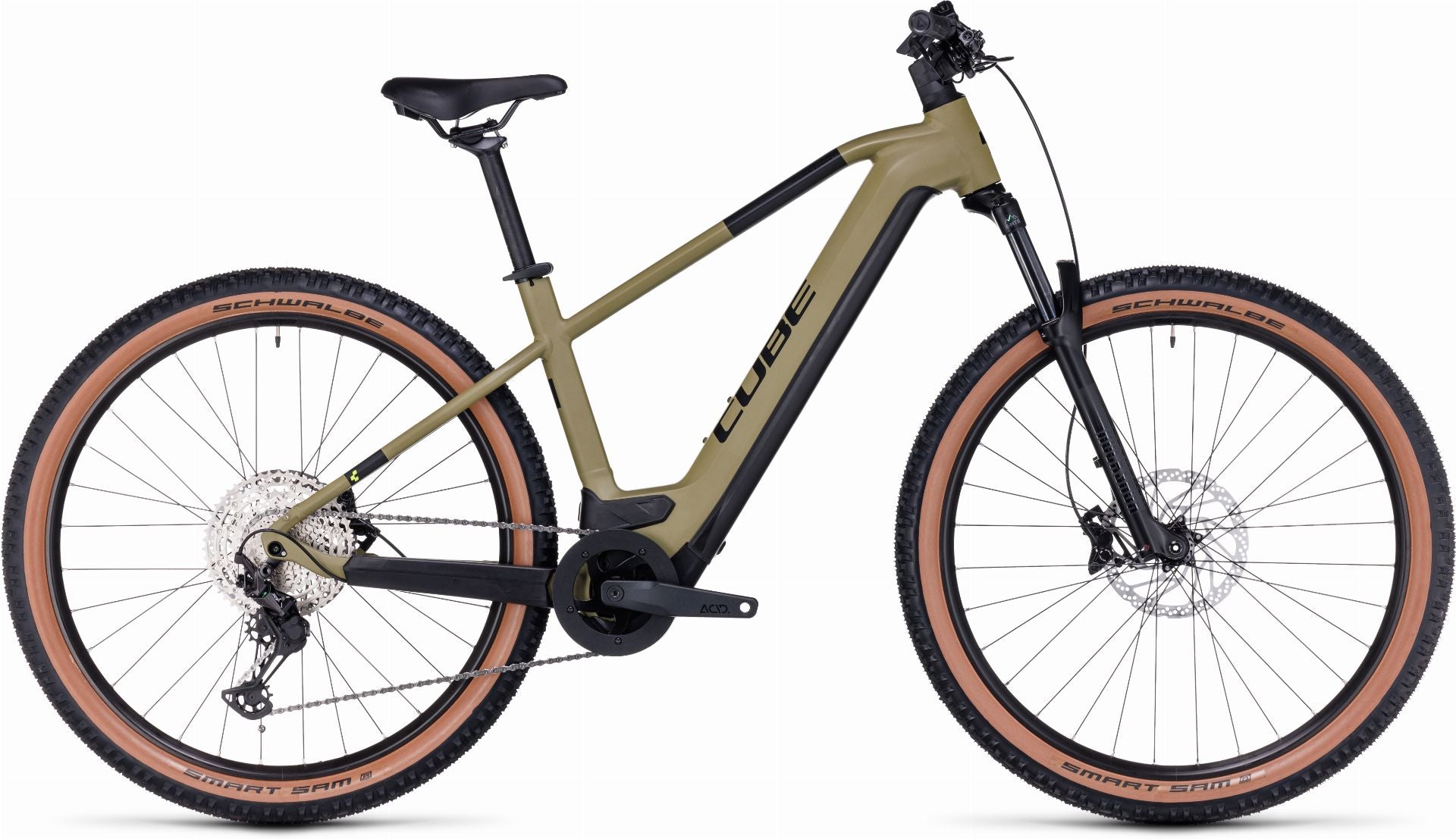 Cube Reaction Hybrid Race 625 Wh E-Bike Hardtail Diamant olive ́n ́green - 21"/XL