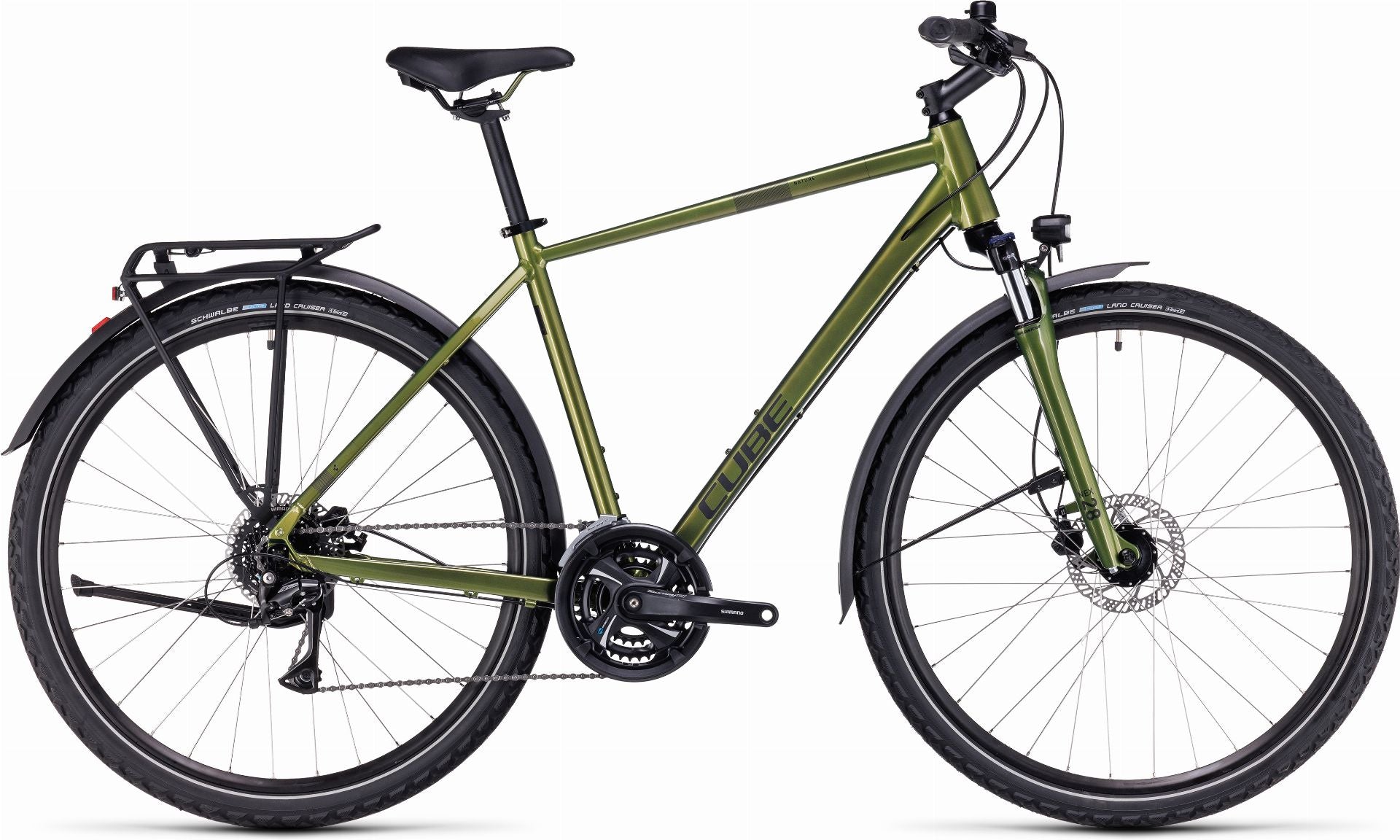 Cube Nature Allroad Trekkingrad Diamant 28" shinymoss ́n ́black - 54 cm/M