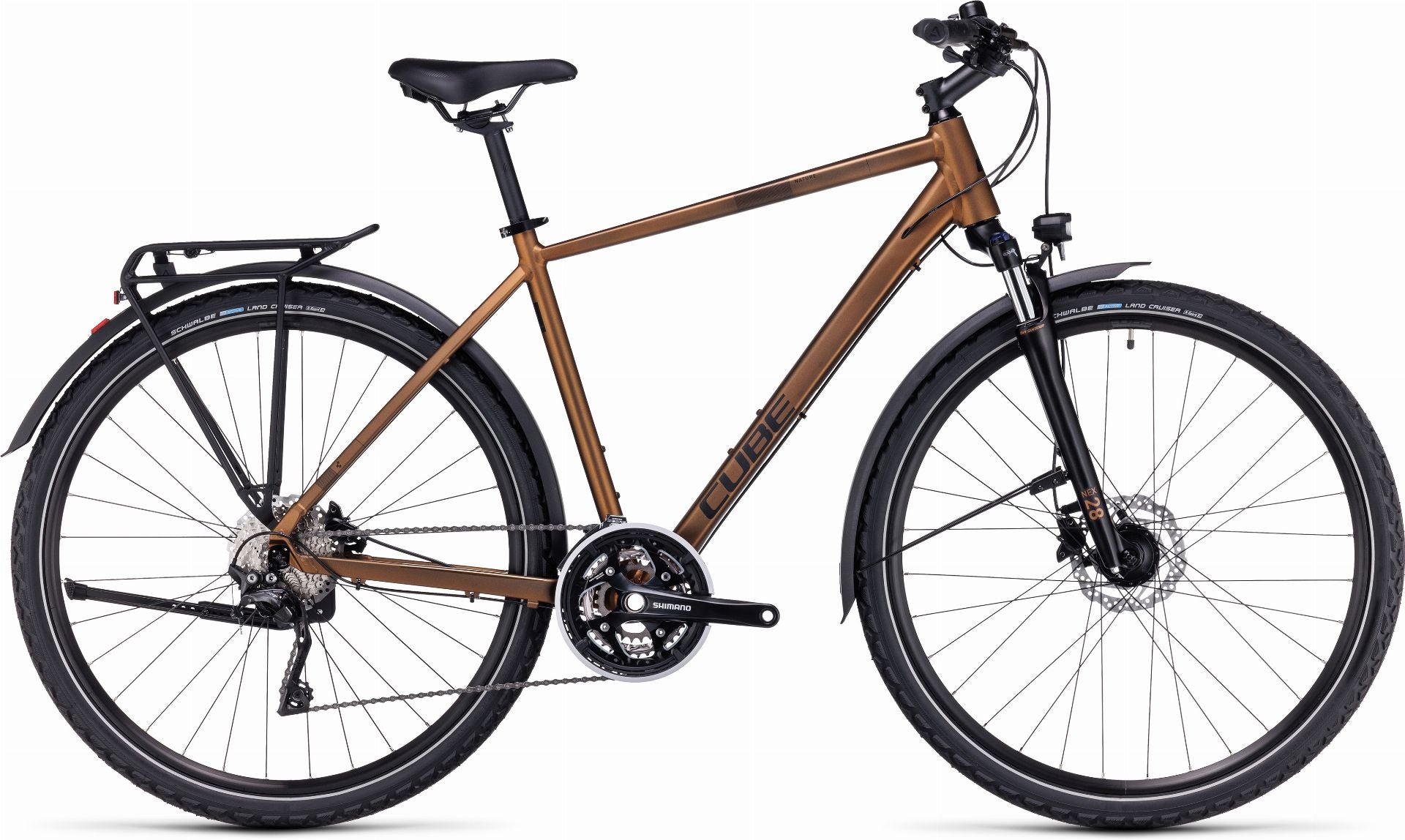 Cube Nature Pro Allroad Trekkingrad Diamant 28" gold ́n ́black - 58 cm/L