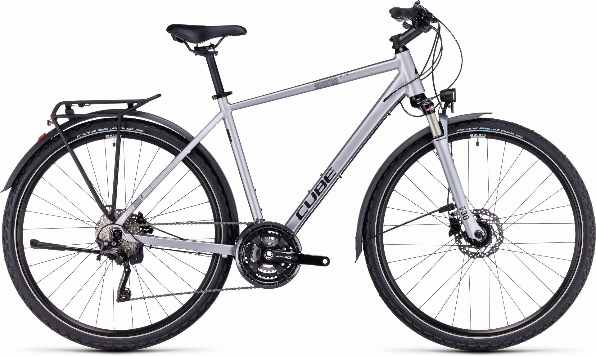 Cube Nature EXC Allroad Trekkingrad Diamant 28" polarsilver ́n ́black - 62 cm/XL
