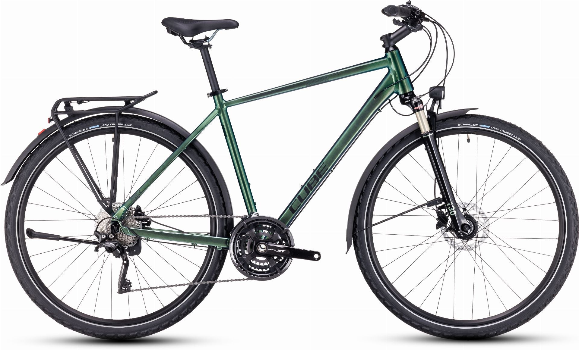 Cube Nature EXC Allroad Trekkingrad Diamant 28" verde ́n ́black - 58 cm/L
