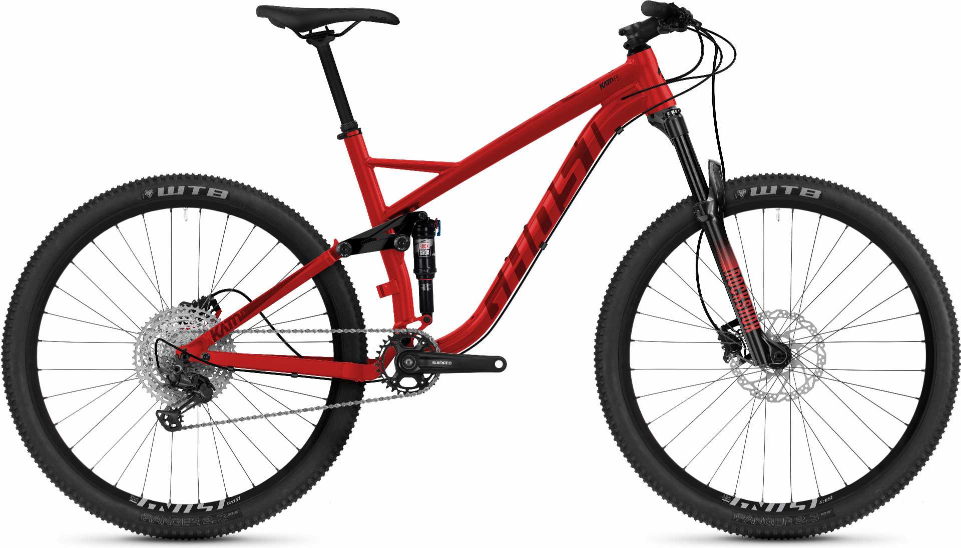 Ghost Kato FS Universal MTB-Fully 27,5" red/dark red - M