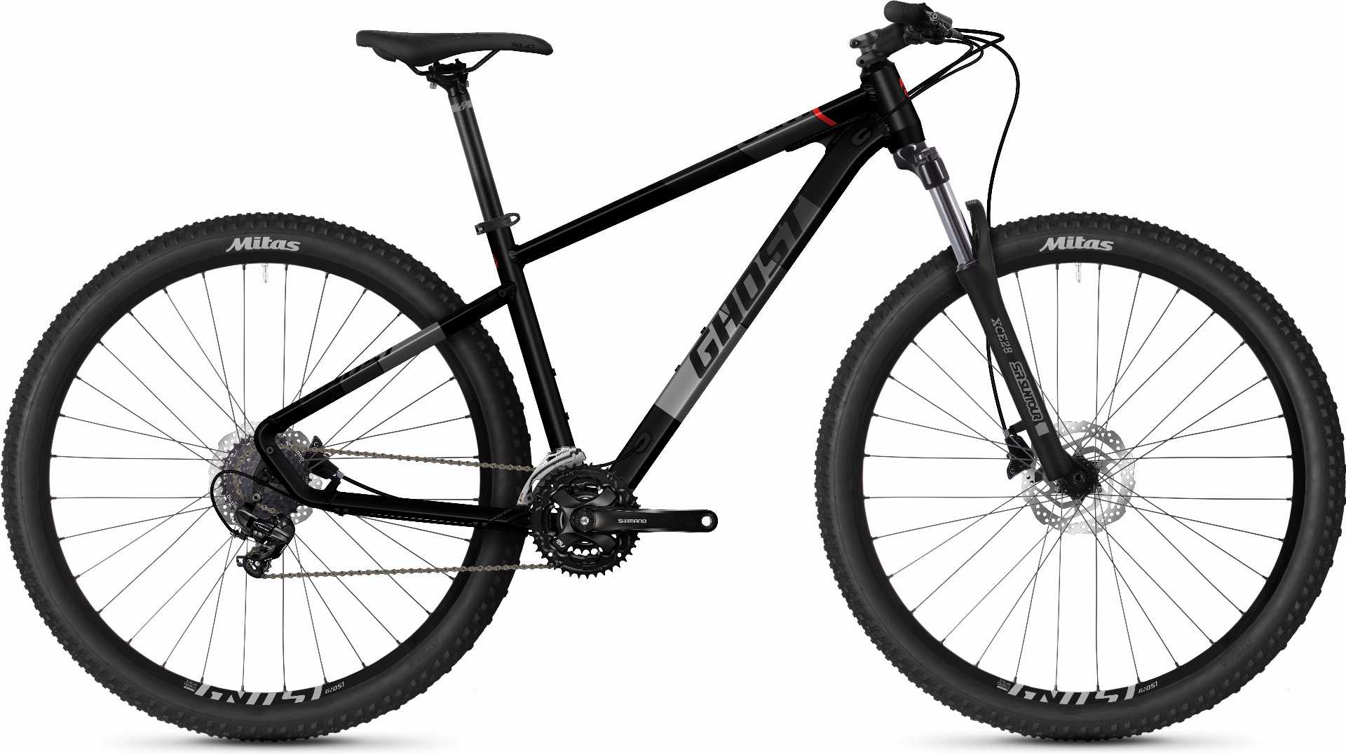 Ghost Kato Base MTB-Hardtail 29" black/silver/red - S