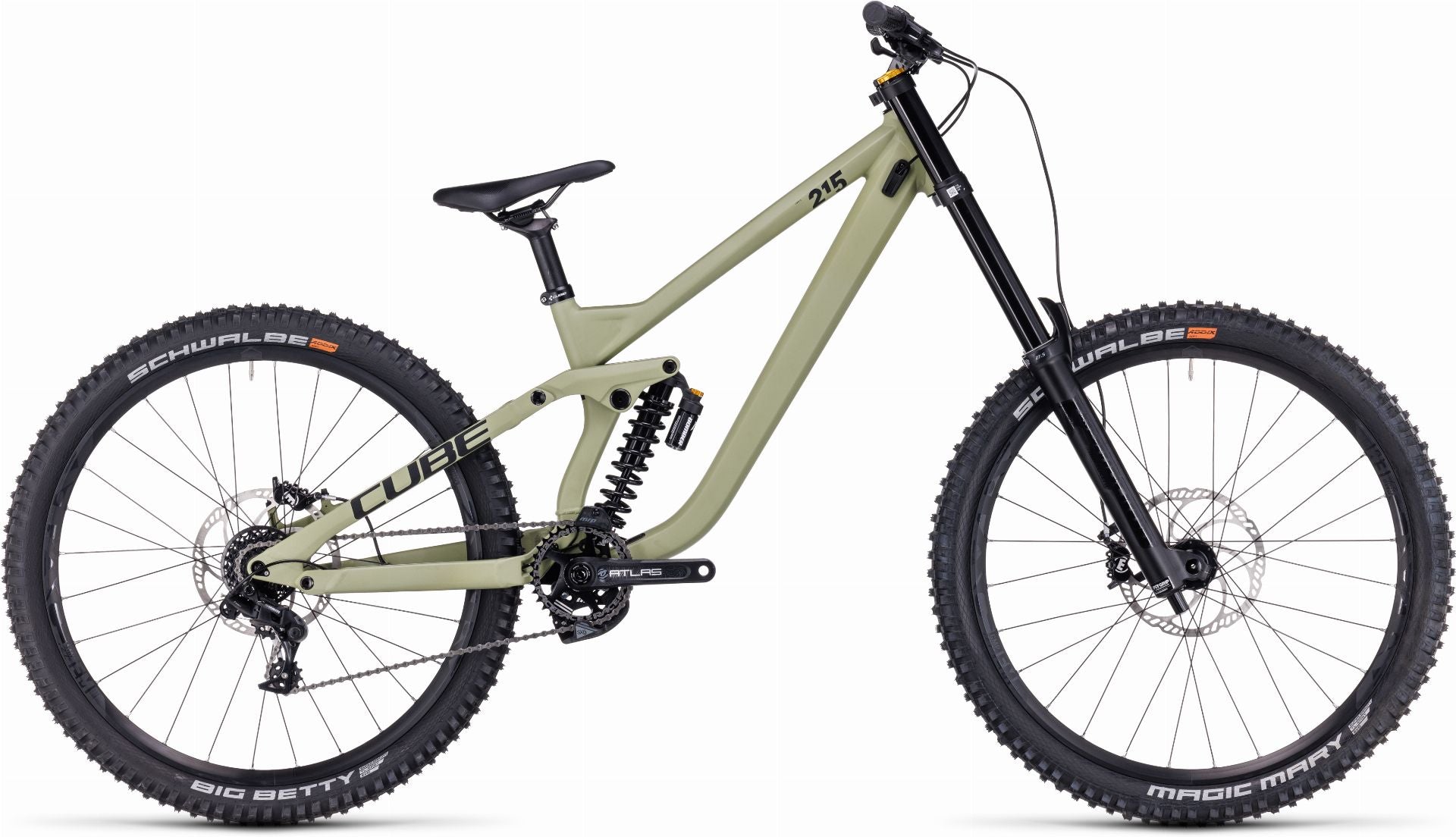 Cube Two15 Race MTB-Fully 27,5" lightolive ́n ́black - M