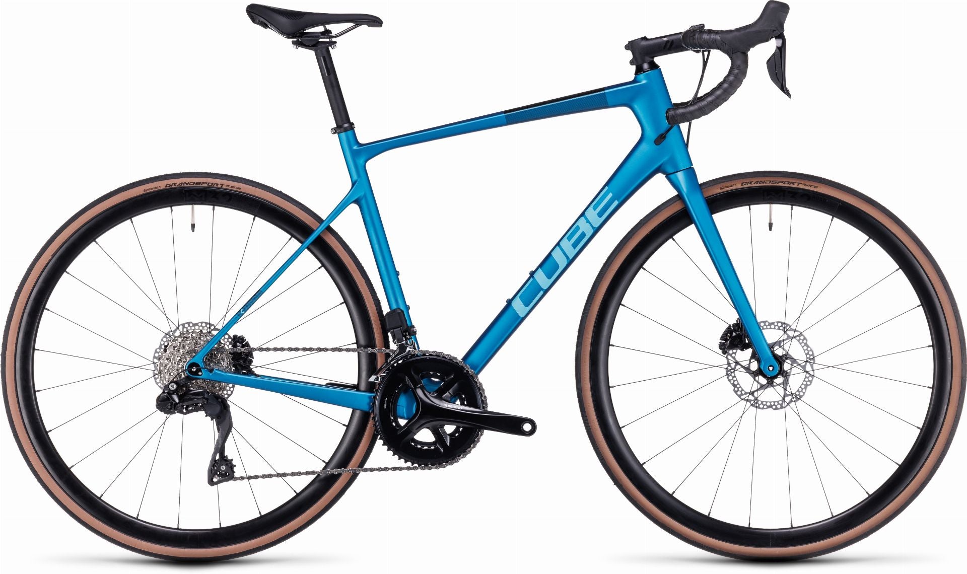 Cube Attain GTC SLX Rennrad Diamant 28" frozenteal ́n ́black - 58 cm
