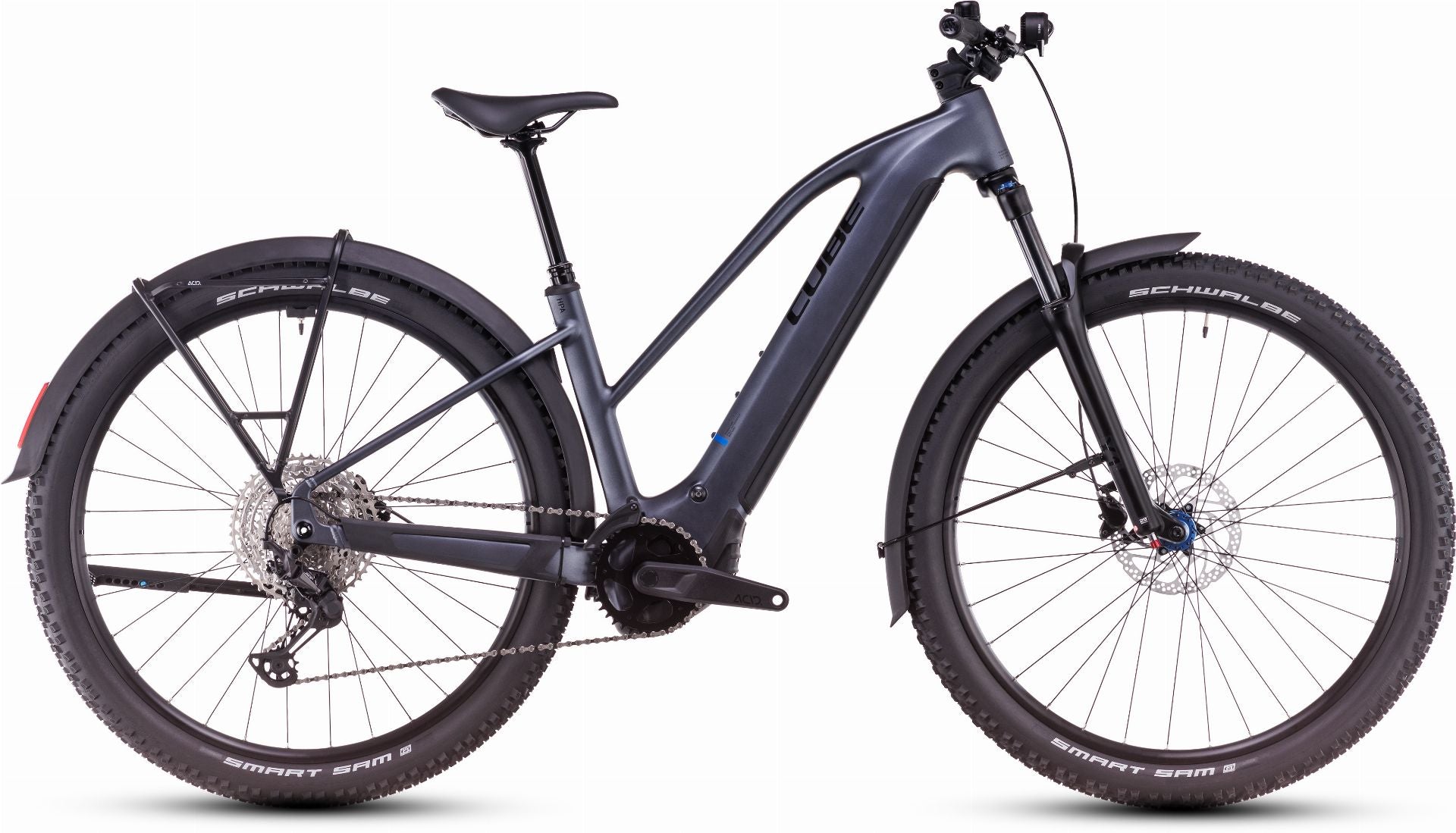 Cube Reaction Hybrid Pro Allroad 800 Wh E-Bike Hardtail Trapeze metallicgrey ́n ́black - S