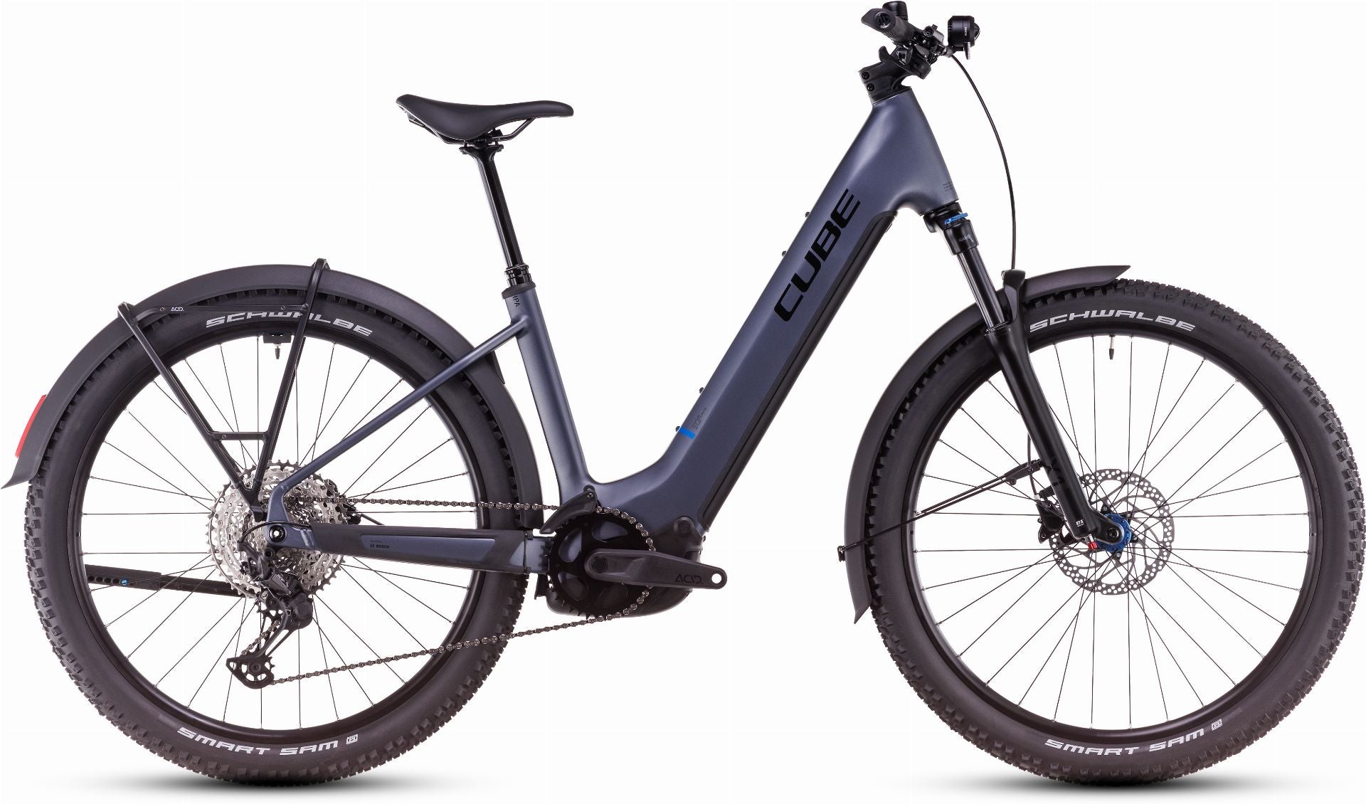 Cube Reaction Hybrid Pro Allroad 800 Wh E-Bike Hardtail Easy Entry 27,5" metallicgrey ́n ́black - L
