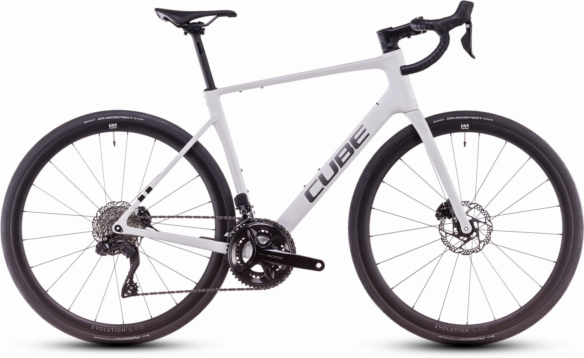 Cube Attain C:62 SLX Rennrad Diamant 28" cotton ́n ́black - 58 cm