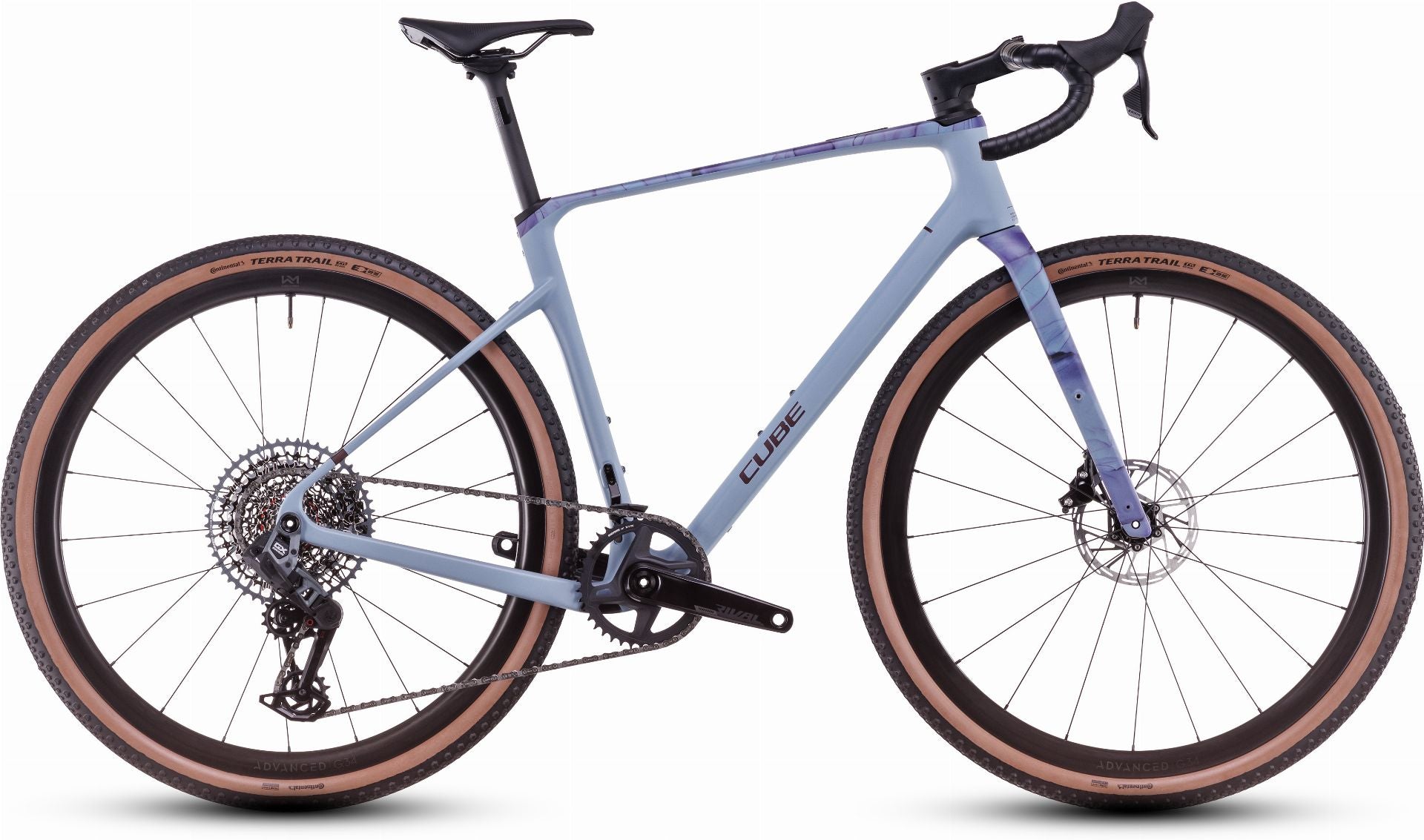 Cube Nuroad C:62 EX Gravelbike Diamant 28" pigeonblue ́n ́art - 53 cm/S
