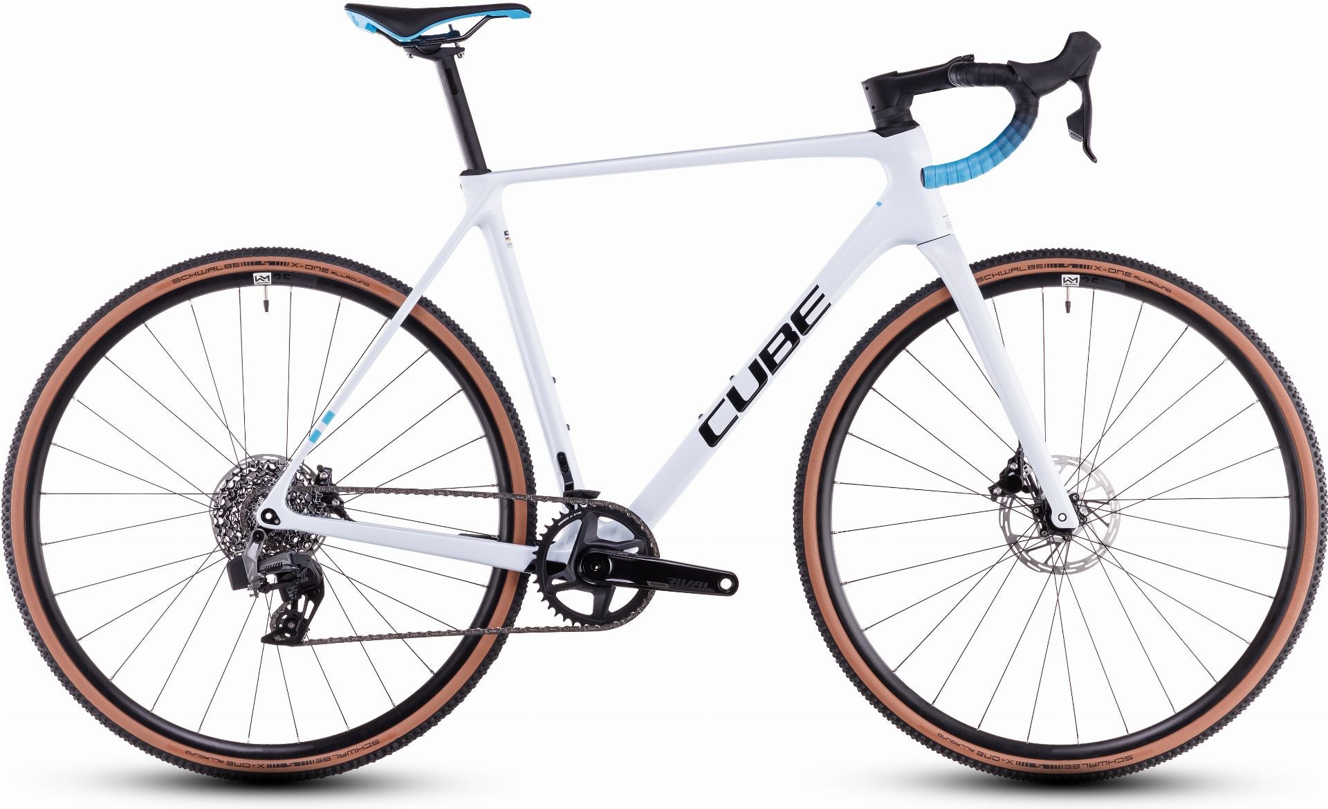 Cube Cross Race C:62 Race Cyclocross Rad Diamant 28" polarwhite ́n ́blue - 58 cm
