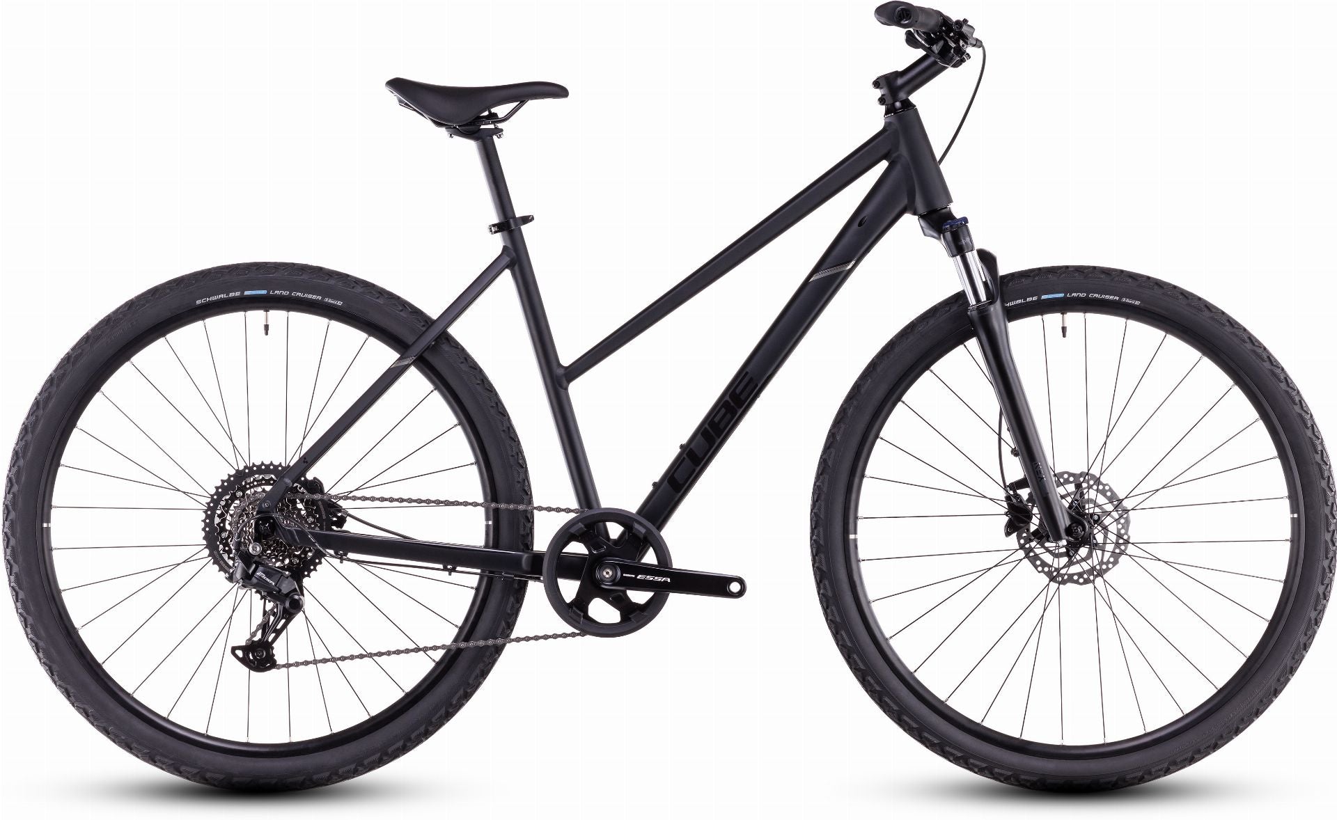 Cube Nature One Crossrad Trapeze 28" black ́n ́black - 54 cm