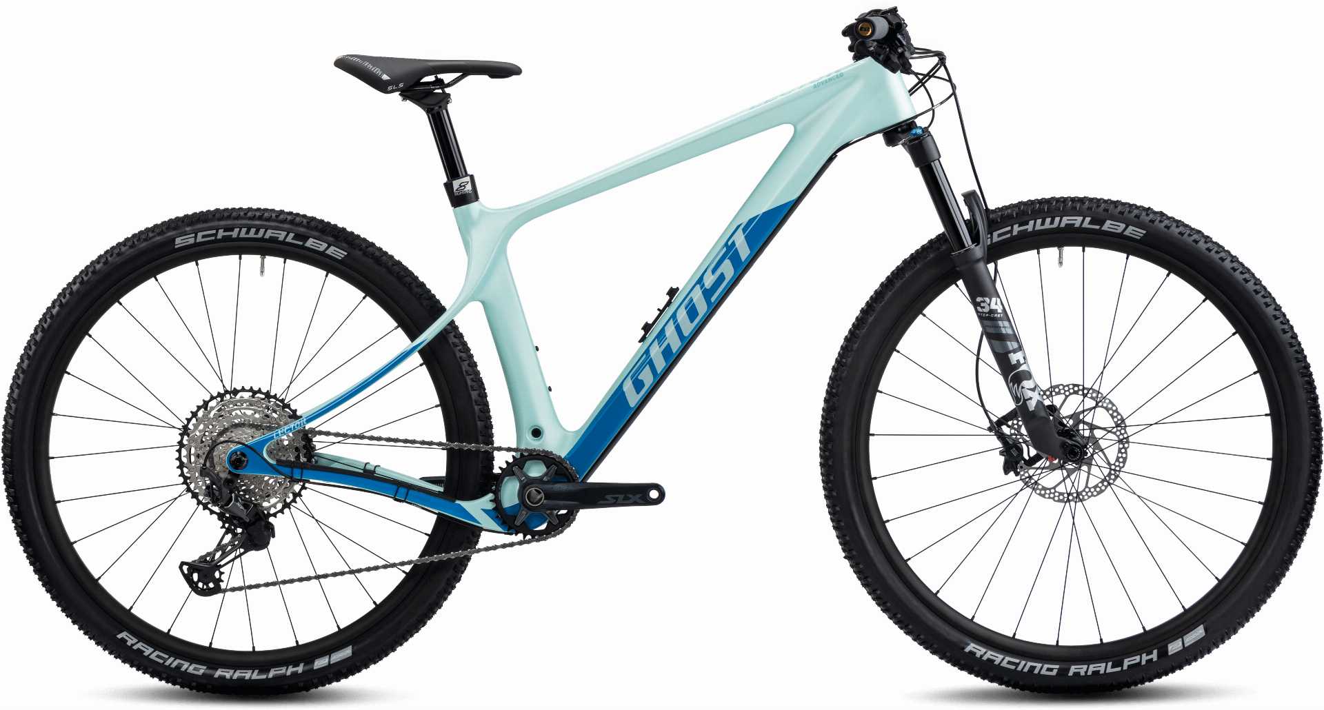 Ghost Lector SF UC Advanced MTB-Hardtail Diamant 29" light mint pearl/bright blue matt/glossy - M