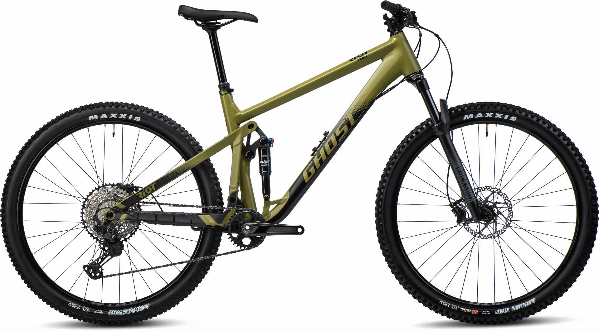 Ghost Riot Trail AL MTB-Fully spicy team green/black matt - M