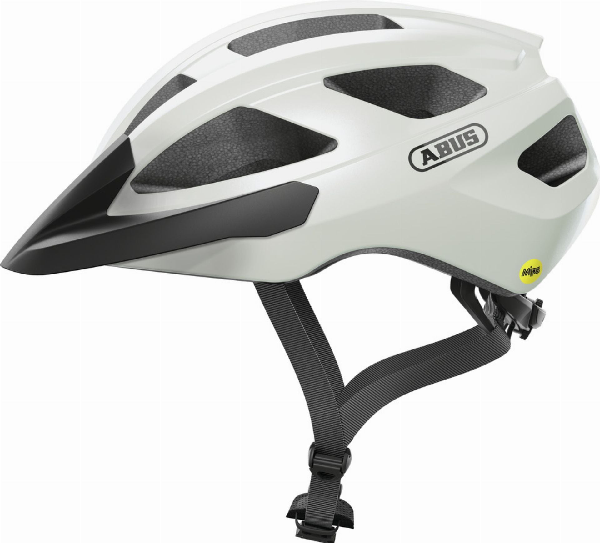 Abus Macator Mips Rennrad-Helm pearl white - M (52-58 cm)